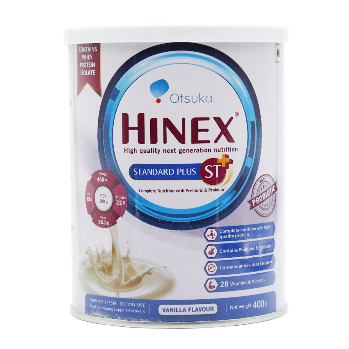 Hinex ST Plus Vanilla Powder 400 gm, Pack of 1 Hinex ST Plus Vanilla Powder 400 gm, Pack of 1