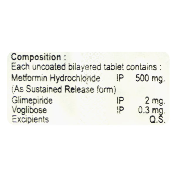 Hmet Trio 2/0.3 Tablet 10's, Pack of 10 TabletS Hmet Trio 2/0.3 Tablet 10's, Pack of 10 TabletS