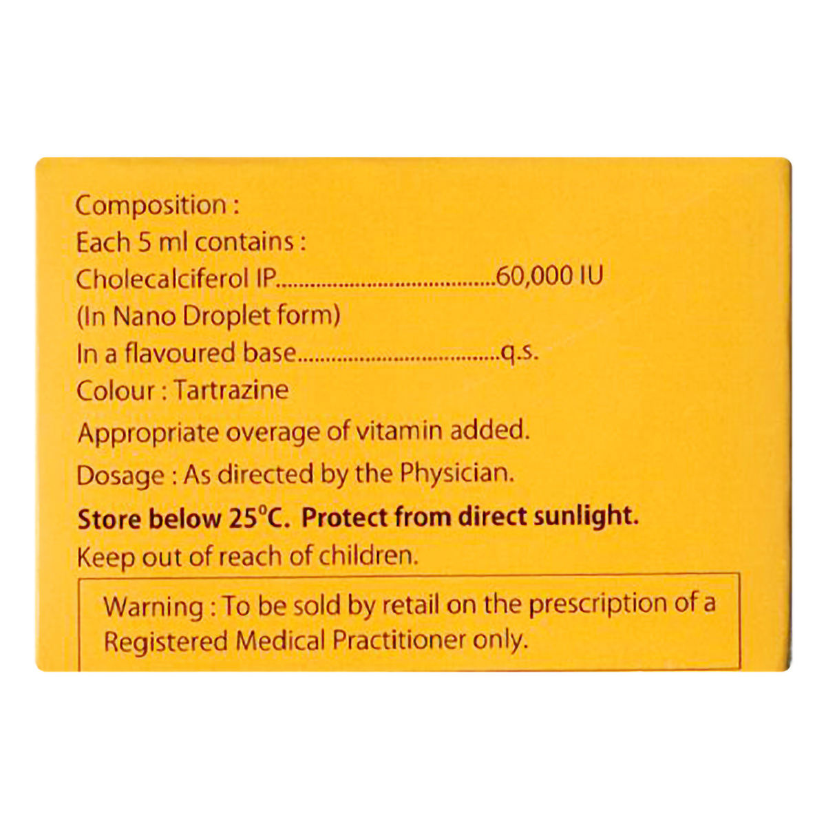 Hnu-D3 60K SF Oral Solution 5 ml, Pack of 1 Hnu-D3 60K SF Oral Solution 5 ml, Pack of 1