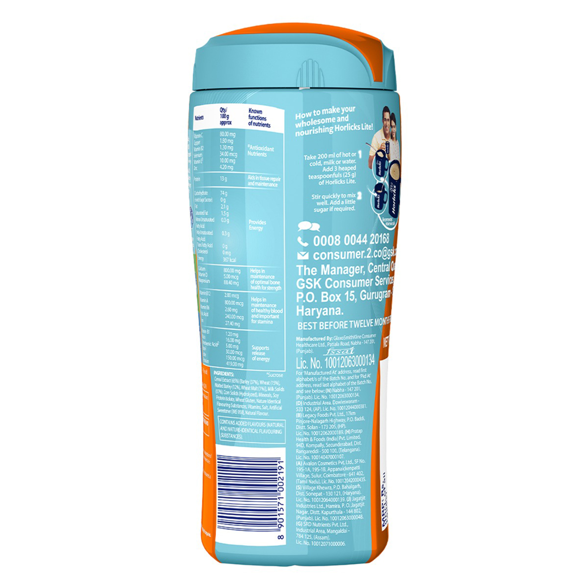 Horlicks Lite Regular Malt Flavour Nutrition Powder 450 gm Refill Pack | With 6 Antioxidant Nutrients, High Protein, Zero Cholestrol | Strengthens Bones | Improves Stamina, Pack of 1 Horlicks Lite Regular Malt Flavour Nutrition Powder 450 gm Refill Pack | With 6 Antioxidant Nutrients, High Protein, Zero Cholestrol | Strengthens Bones | Improves Stamina, Pack of 1