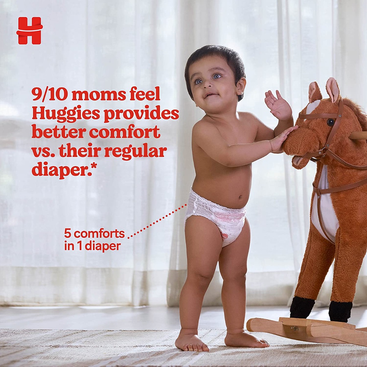 Huggies Complete Comfort Wonder Diaper Pants Large, 64 Count, Pack of 1