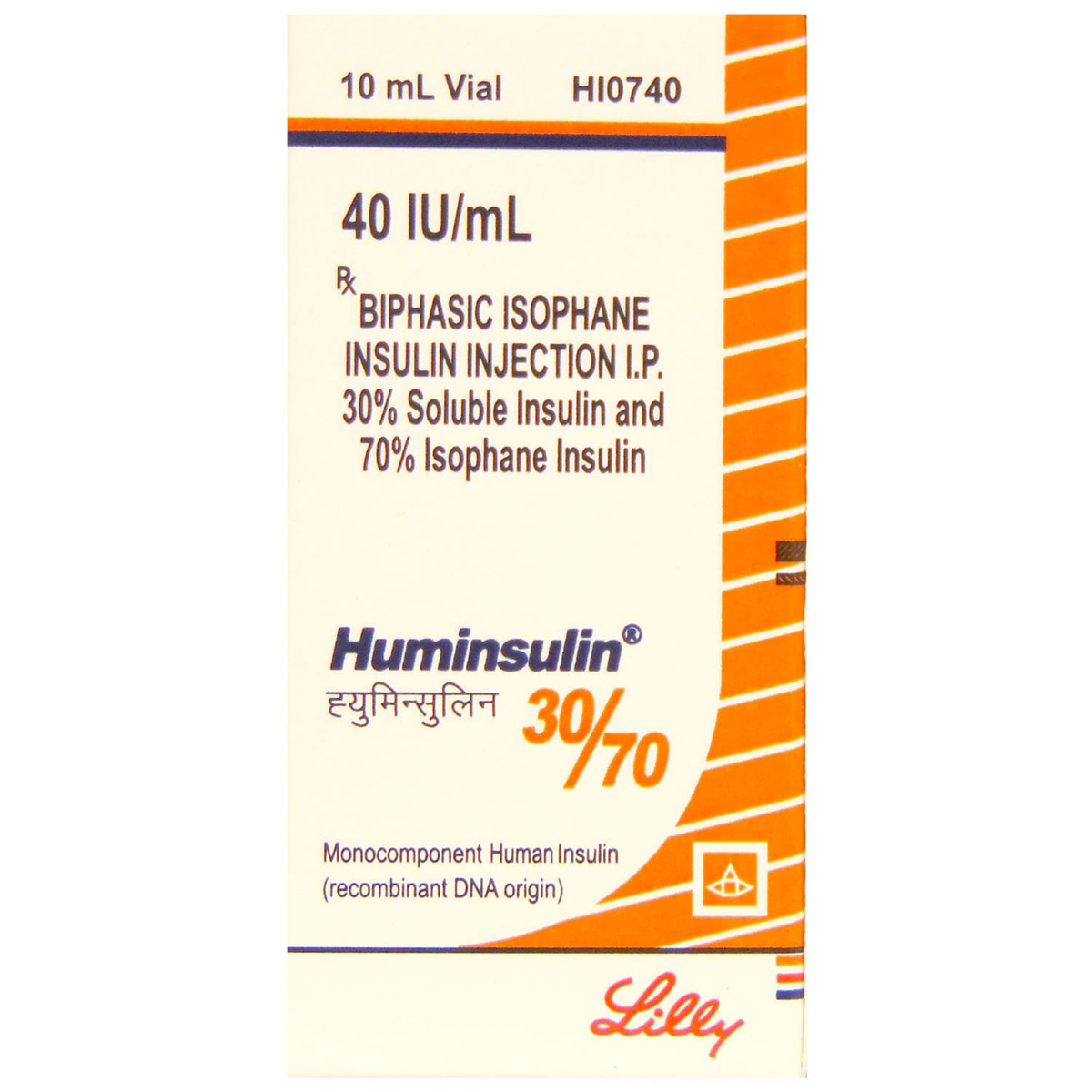 Huminsulin 30/70 Injection 40 IU/ml, Pack of 1 Injection Huminsulin 30/70 Injection 40 IU/ml, Pack of 1 Injection