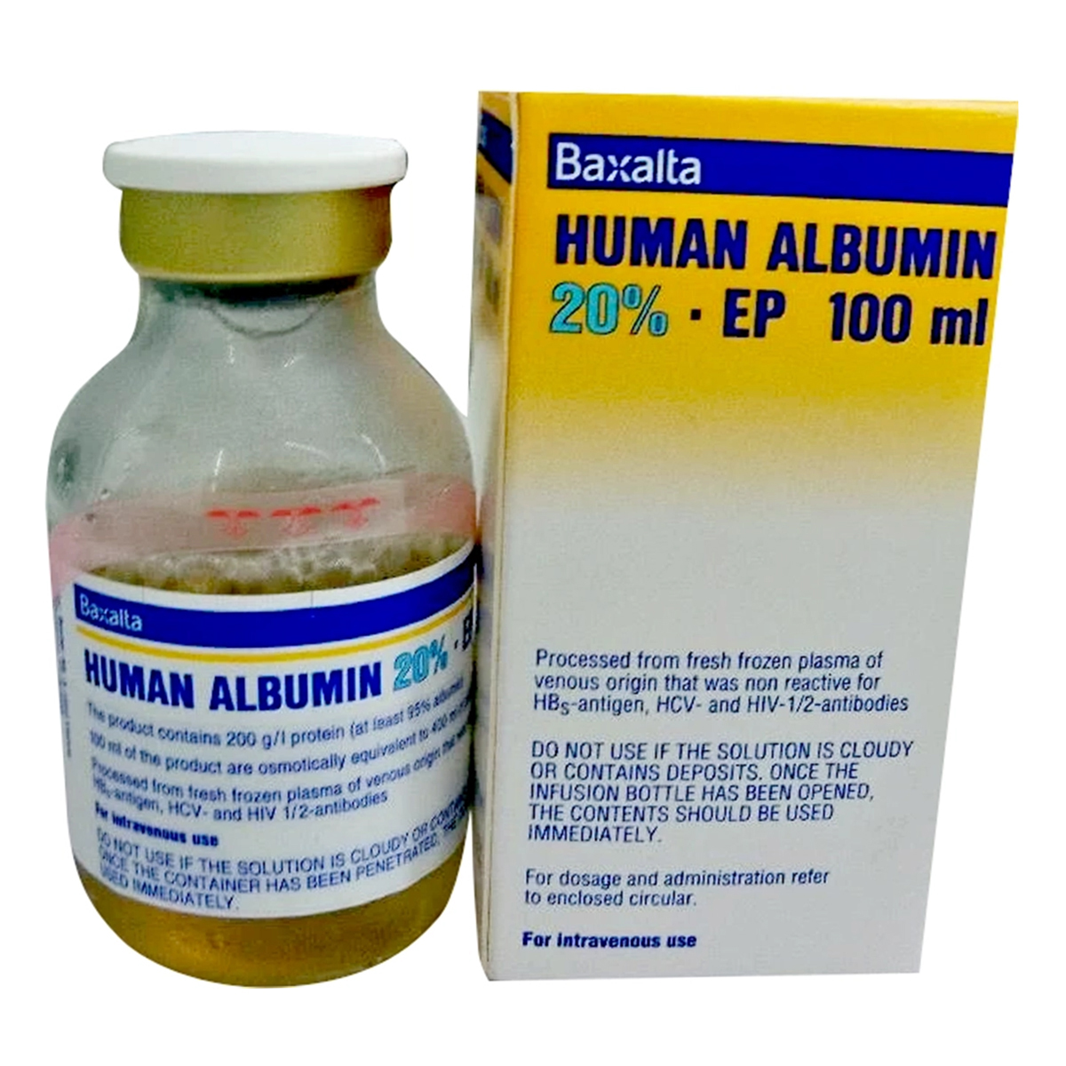 Human Albumin 20% EP Injection 100 ml, Pack of 1 INJECTION Human Albumin 20% EP Injection 100 ml, Pack of 1 INJECTION