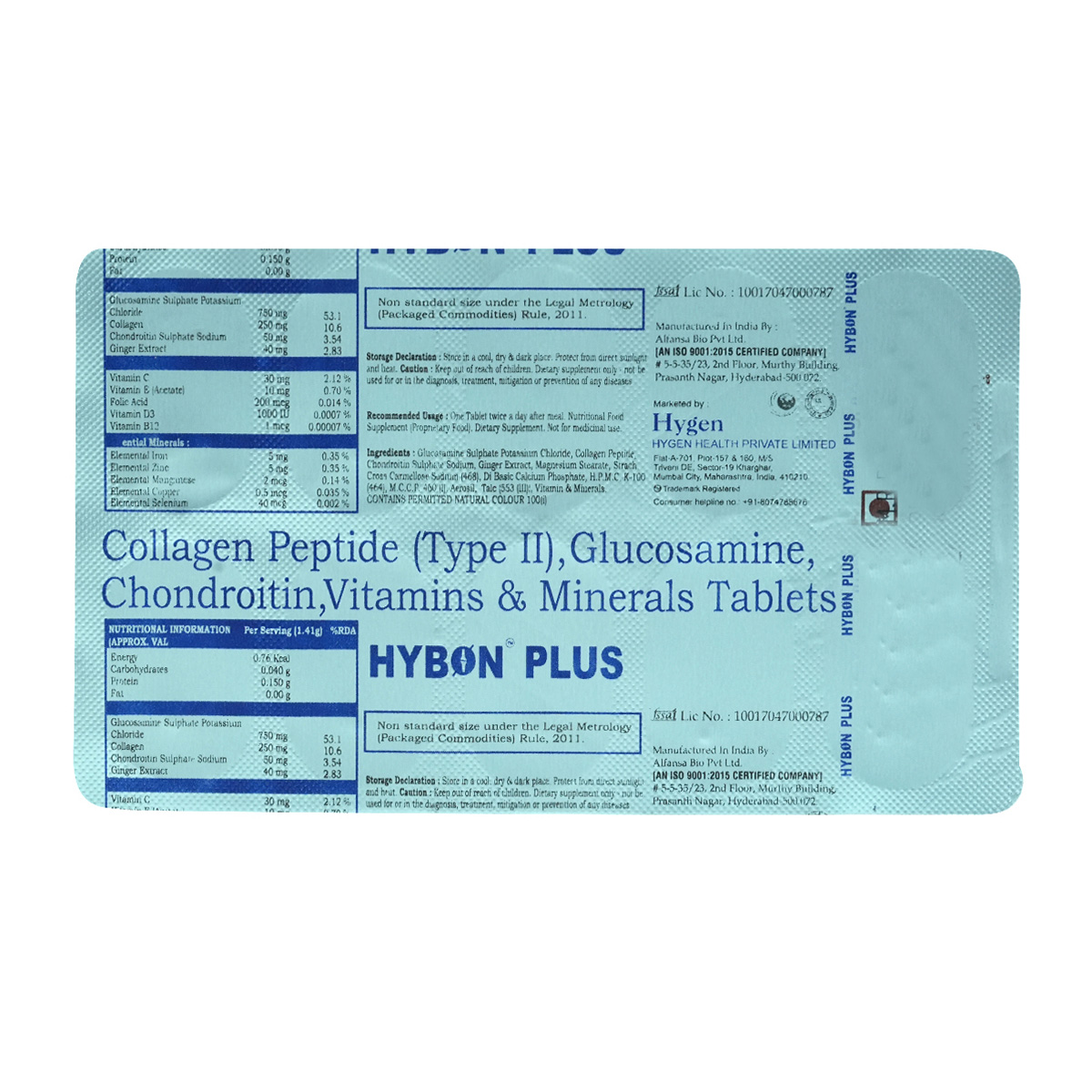 Hybon Plus Tablet 10's, Pack of 10 Hybon Plus Tablet 10's, Pack of 10