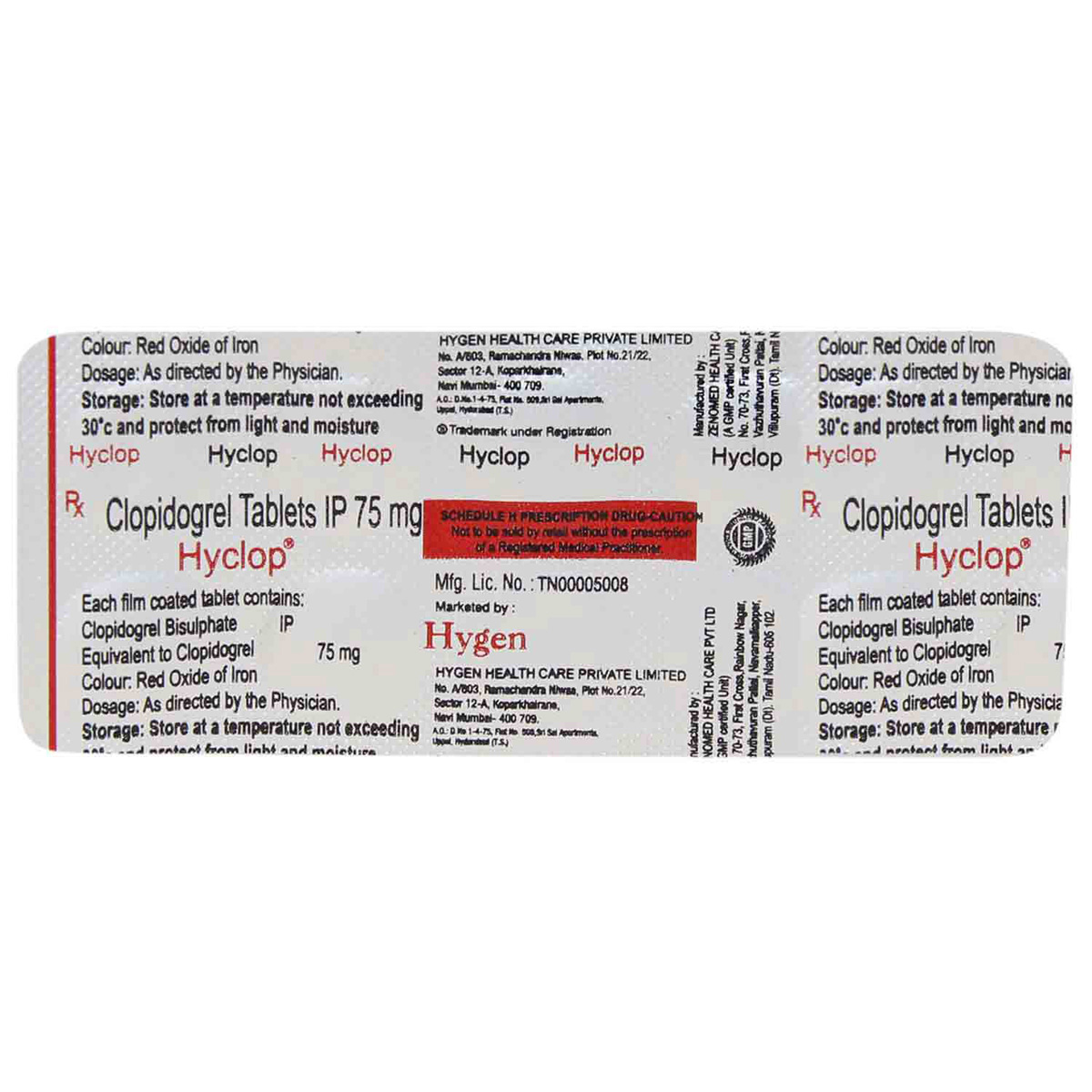 Hyclop Tablet 10's, Pack of 10 TABLETS Hyclop Tablet 10's, Pack of 10 TABLETS