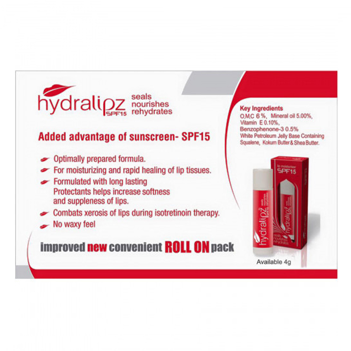 Hydralipz Lip Balm, 4 gm, Pack of 1 Hydralipz Lip Balm, 4 gm, Pack of 1