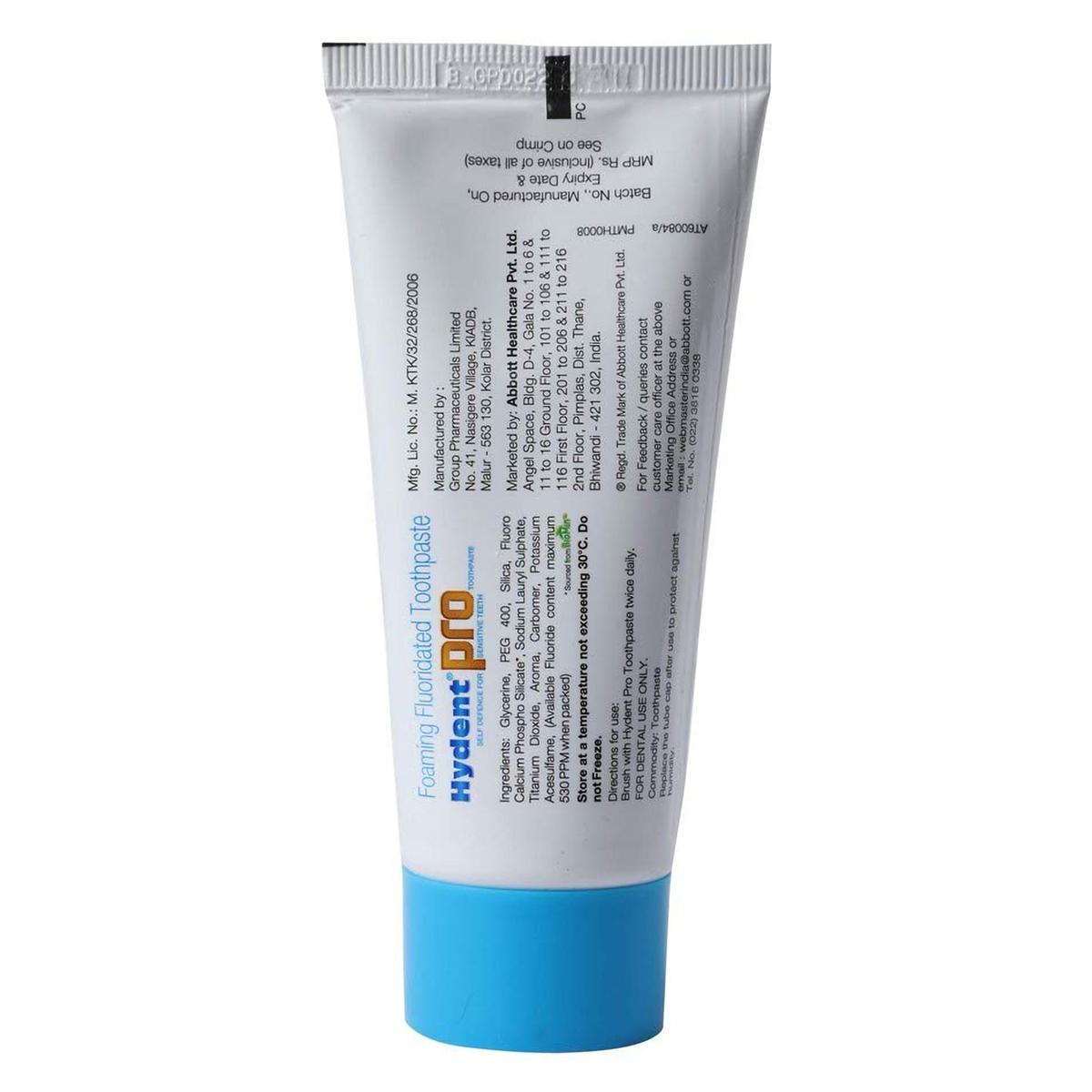 Hydent Pro Toothpaste, 70 gm, Pack of 1 Hydent Pro Toothpaste, 70 gm, Pack of 1