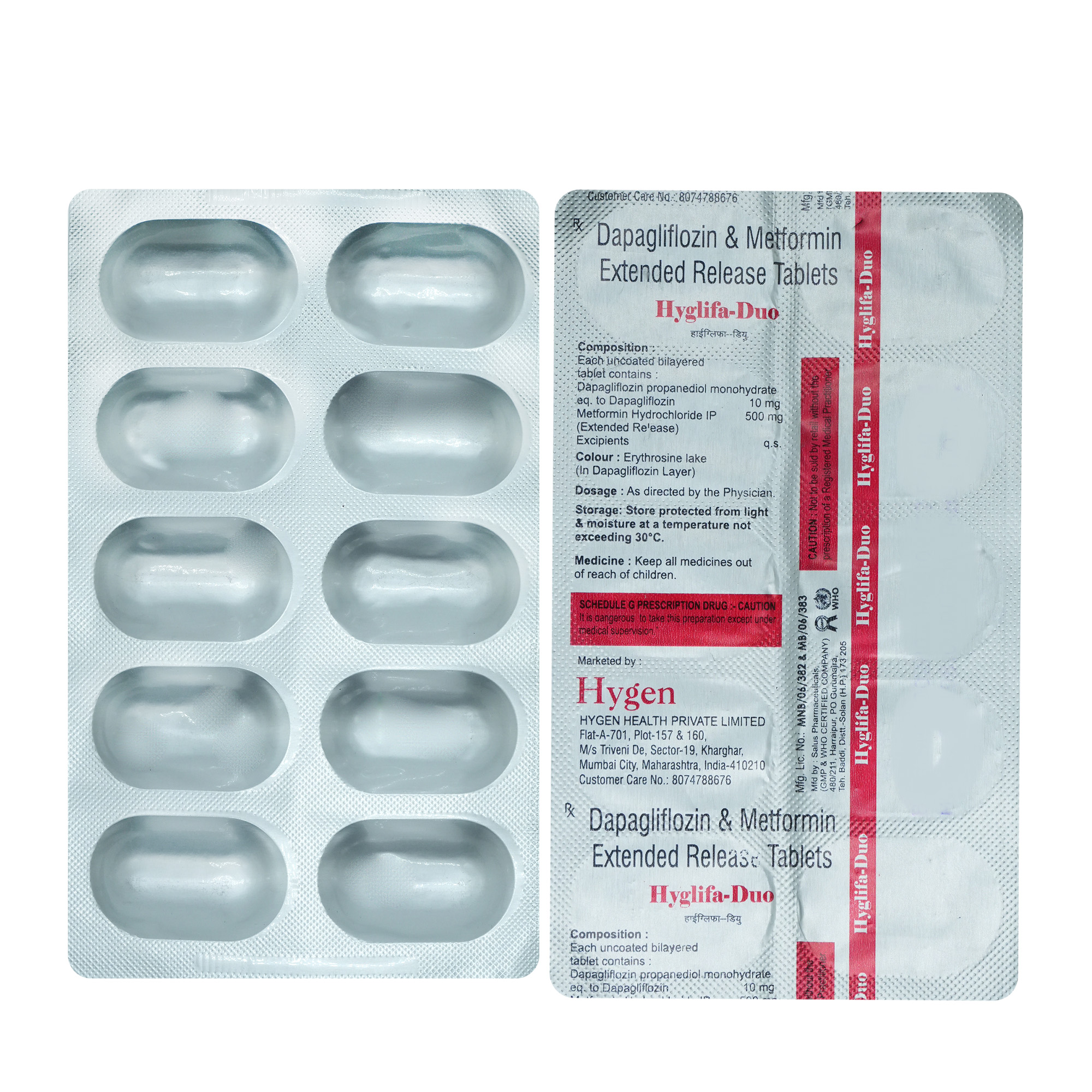 Hyglifa-DUO Tablet 10's, Pack of 10 TabletS Hyglifa-DUO Tablet 10's, Pack of 10 TabletS