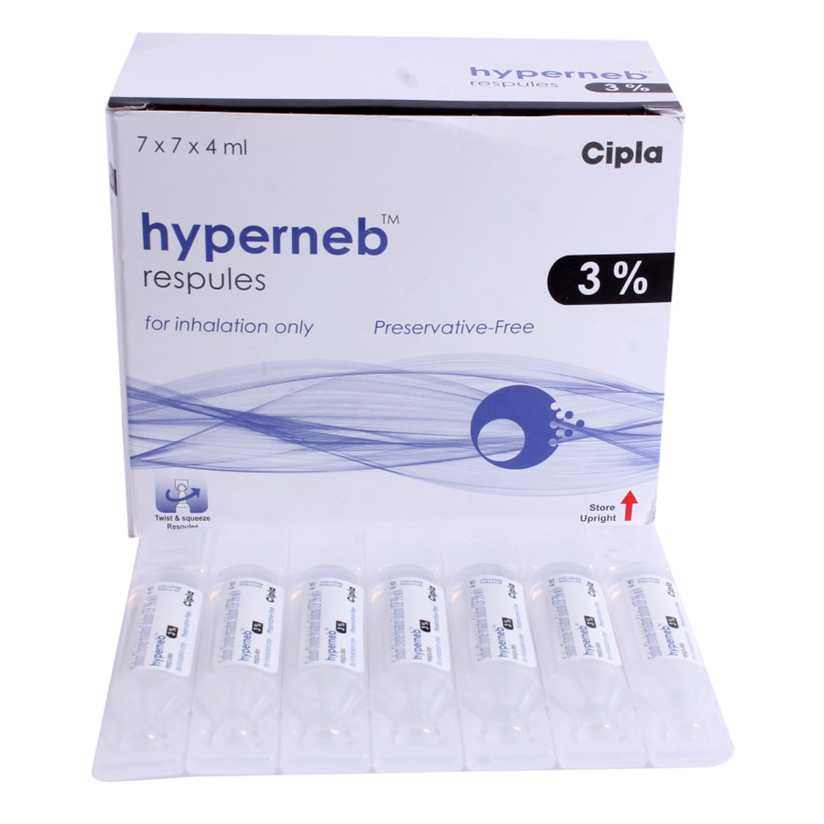 Hyperneb 3% Respules 7 x 4 ml, Pack of 7 RESPULESS Hyperneb 3% Respules 7 x 4 ml, Pack of 7 RESPULESS