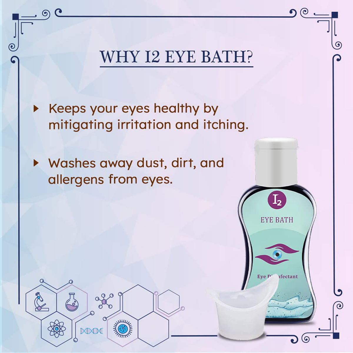 I2 Eye Bath 1.5% Iodine Solution 30 ml, Pack of 1 EYE DROPS I2 Eye Bath 1.5% Iodine Solution 30 ml, Pack of 1 EYE DROPS