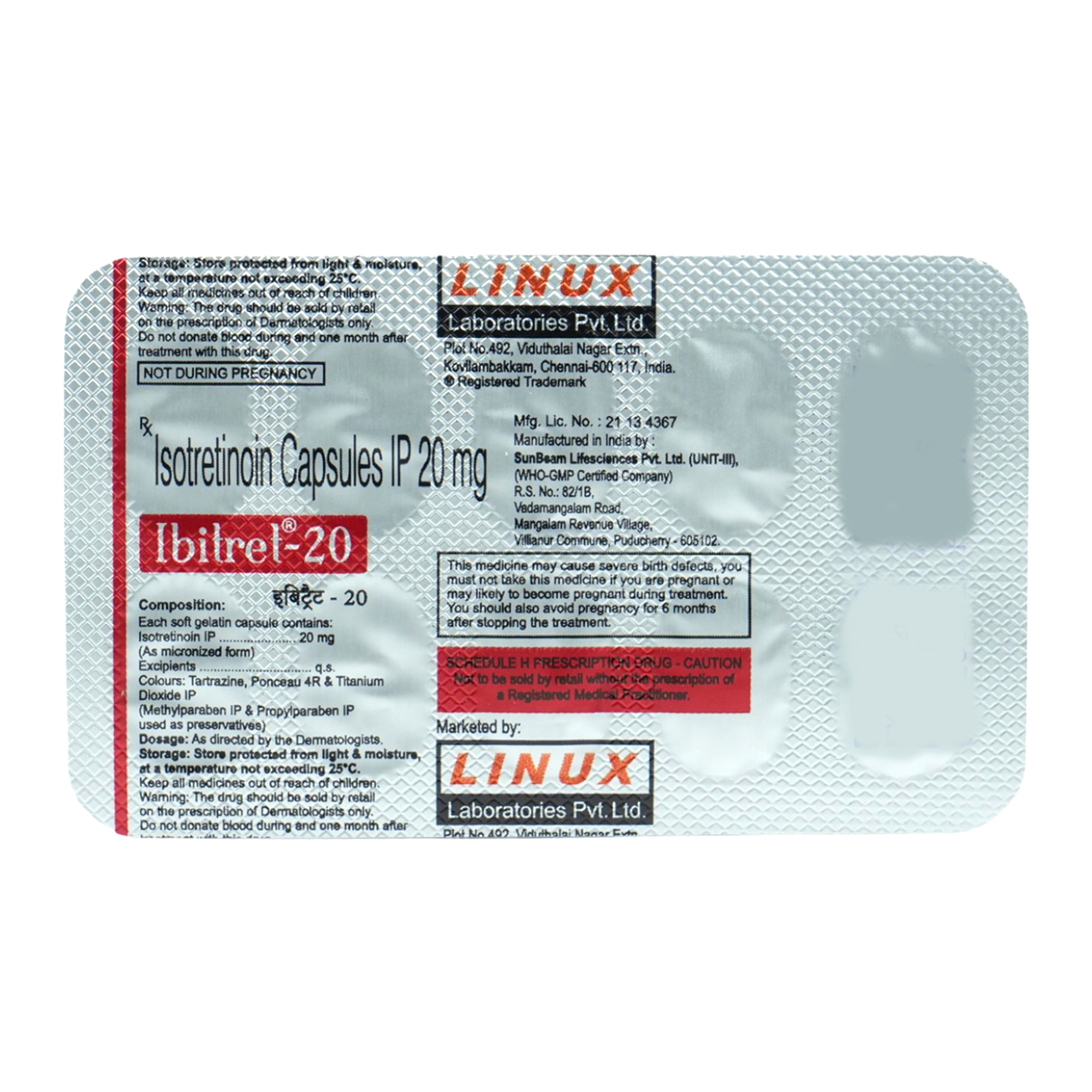 Ibitret-20 Capsule 10's, Pack of 10 CapsuleS Ibitret-20 Capsule 10's, Pack of 10 CapsuleS