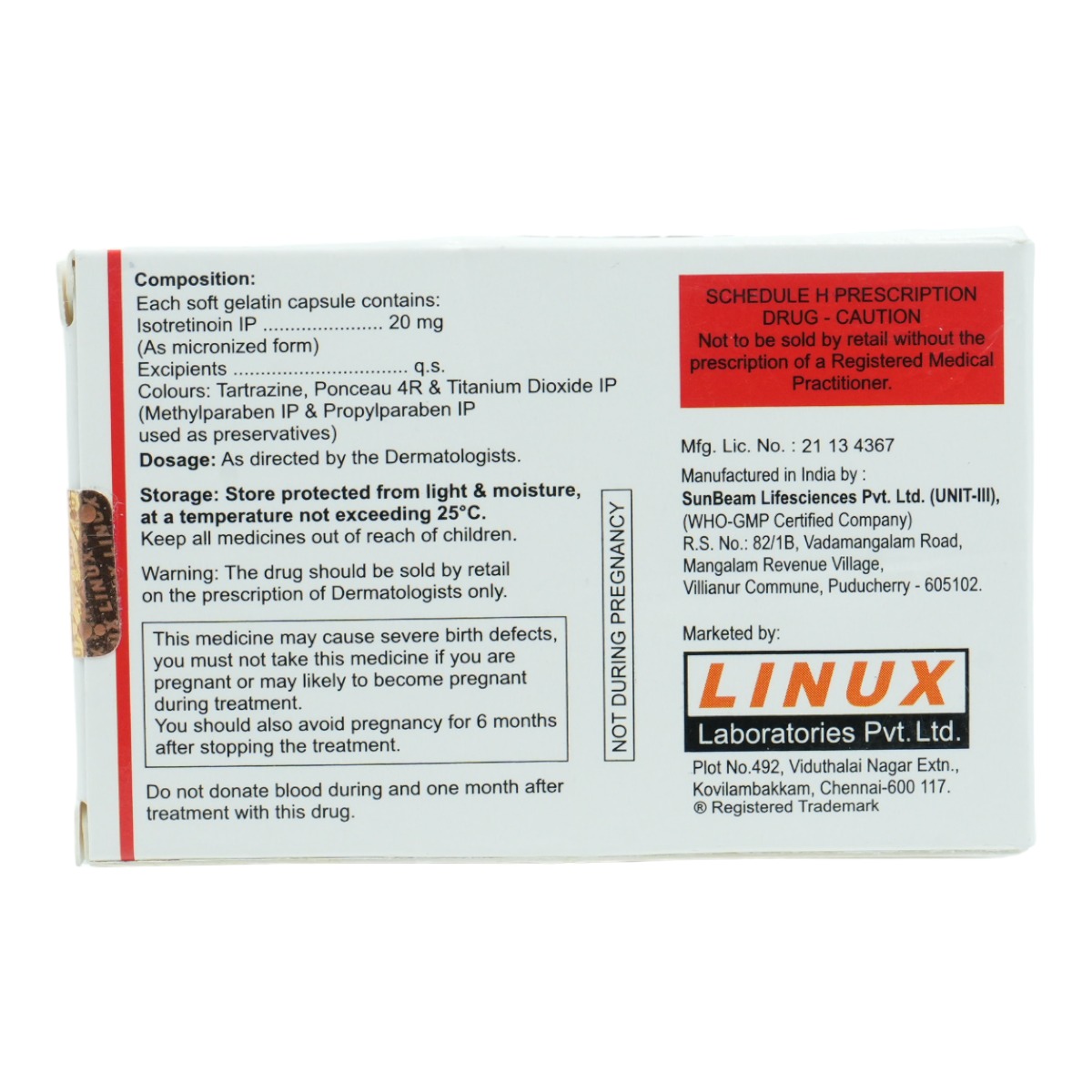 Ibitret-20 Capsule 10's, Pack of 10 CapsuleS Ibitret-20 Capsule 10's, Pack of 10 CapsuleS