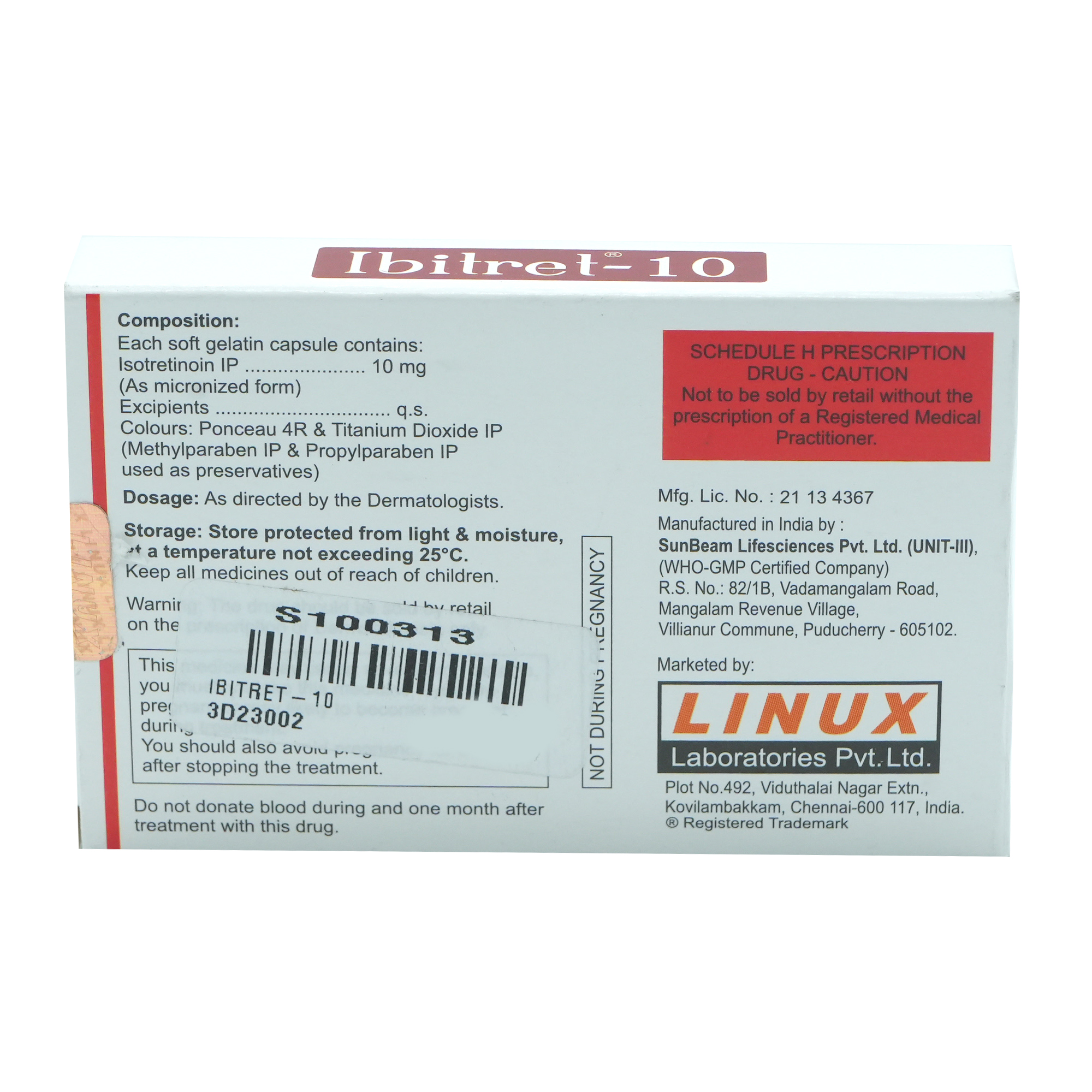 Ibitret-10 Capsule 10's, Pack of 10 CapsuleS Ibitret-10 Capsule 10's, Pack of 10 CapsuleS