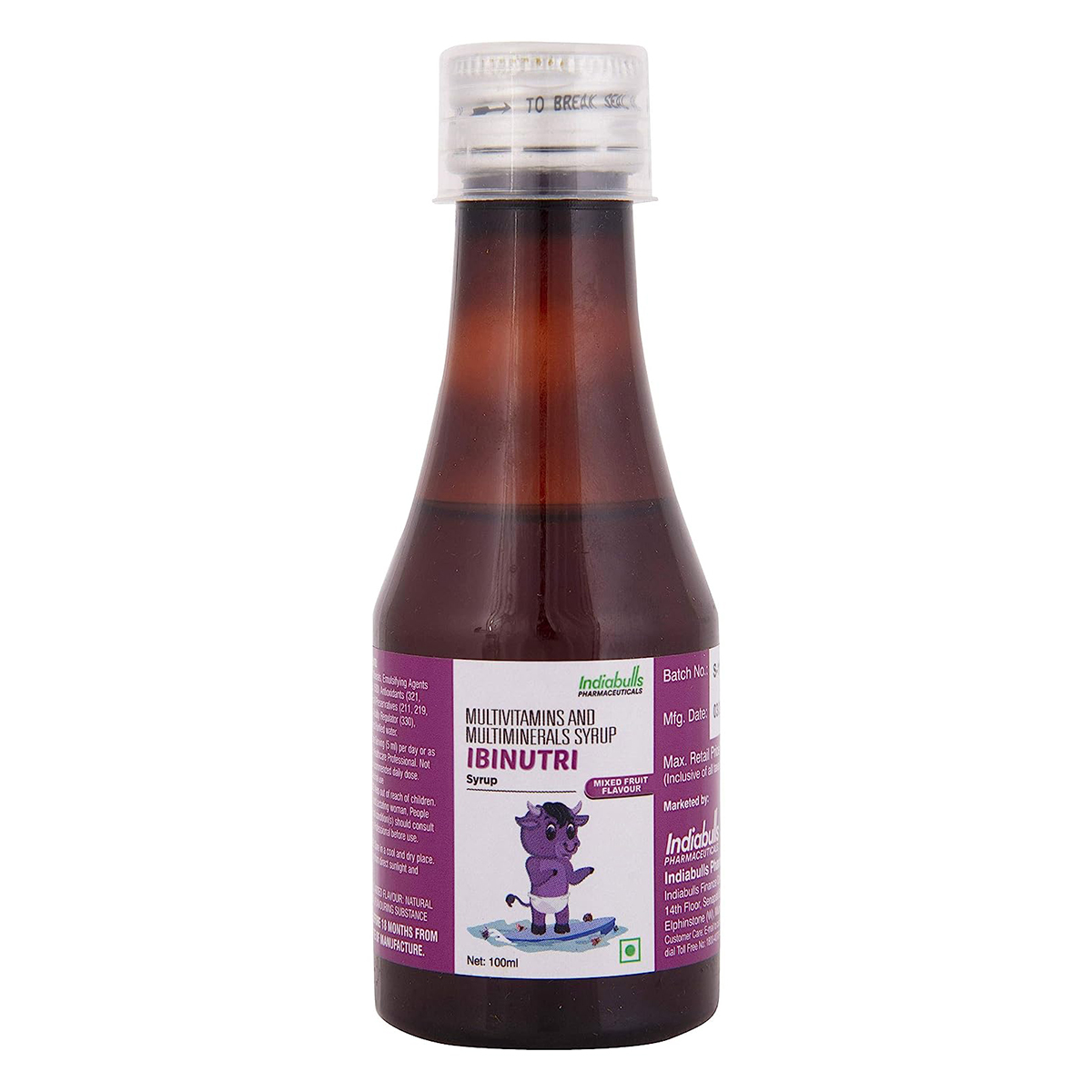 Ibinutri Mixed Fruit Syrup 100 ml, Pack of 1 Liquid Ibinutri Mixed Fruit Syrup 100 ml, Pack of 1 Liquid