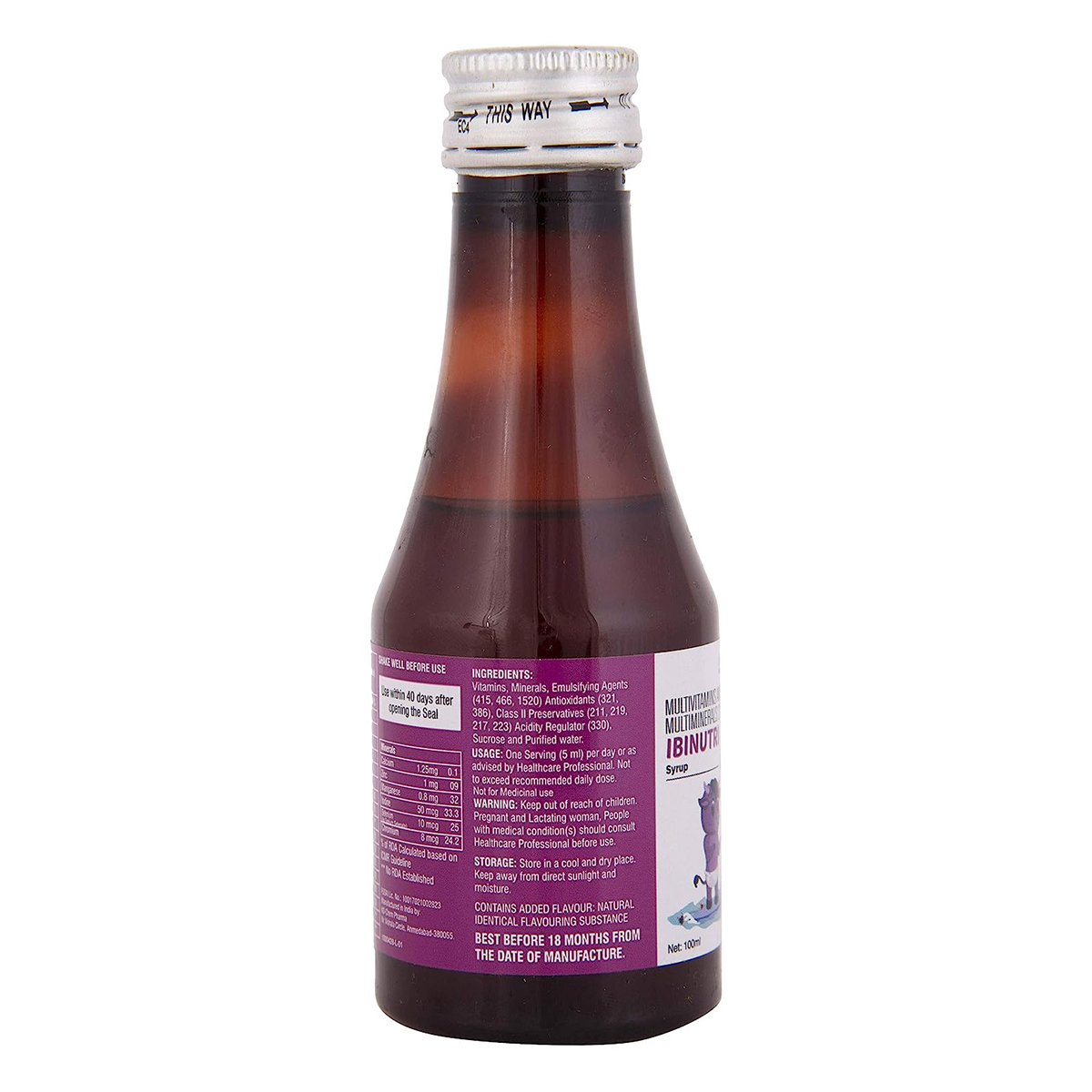 Ibinutri Mixed Fruit Syrup 100 ml, Pack of 1 Liquid Ibinutri Mixed Fruit Syrup 100 ml, Pack of 1 Liquid