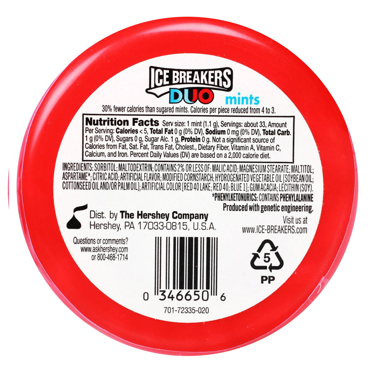 Ice Breakers Duo Fruit + Cool Strawberry Sugar Free Mouth Freshner Mints, 36 gm, Pack of 1 Ice Breakers Duo Fruit + Cool Strawberry Sugar Free Mouth Freshner Mints, 36 gm, Pack of 1