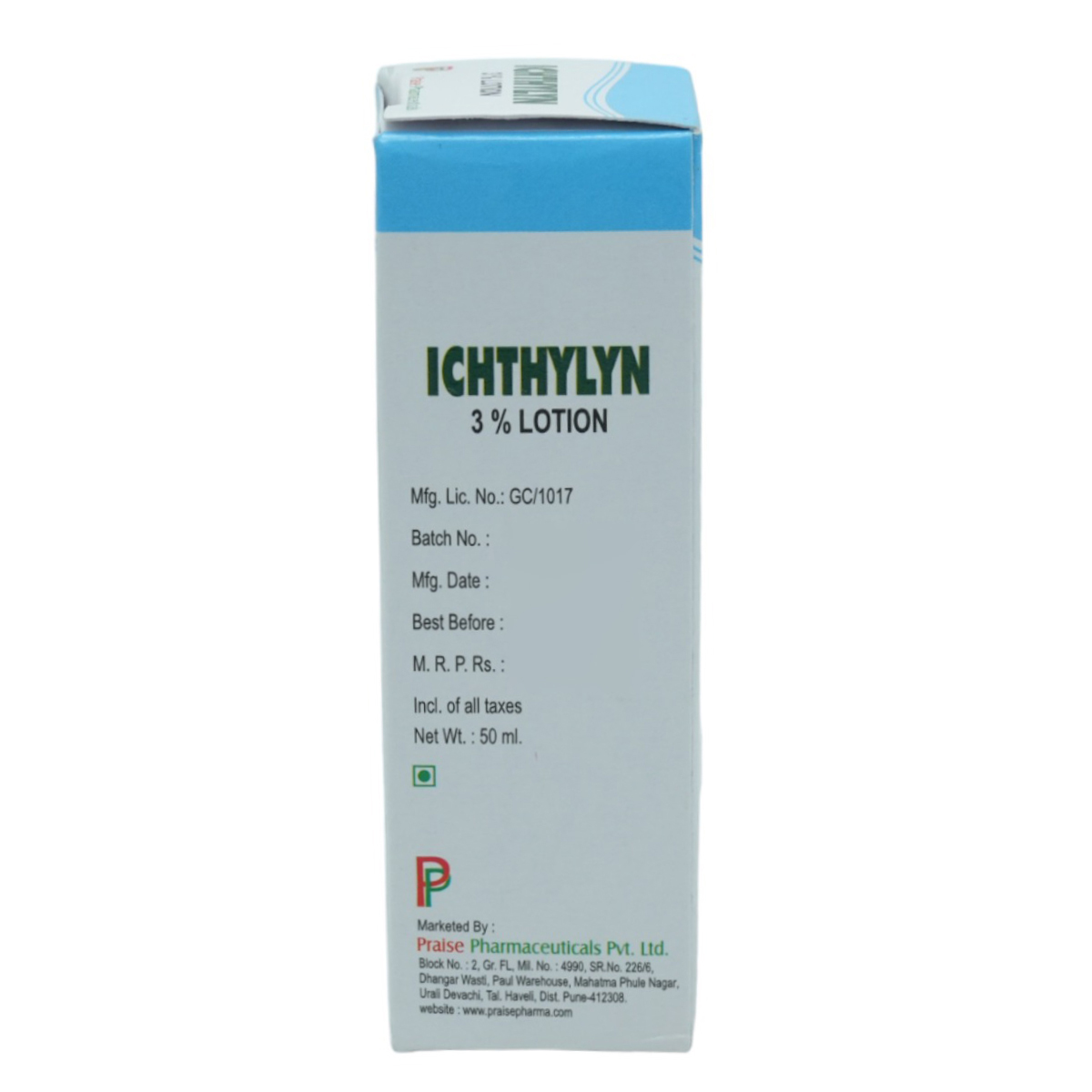 Ichthylyn 3% Lotion 50 ml, Pack of 1 Ichthylyn 3% Lotion 50 ml, Pack of 1