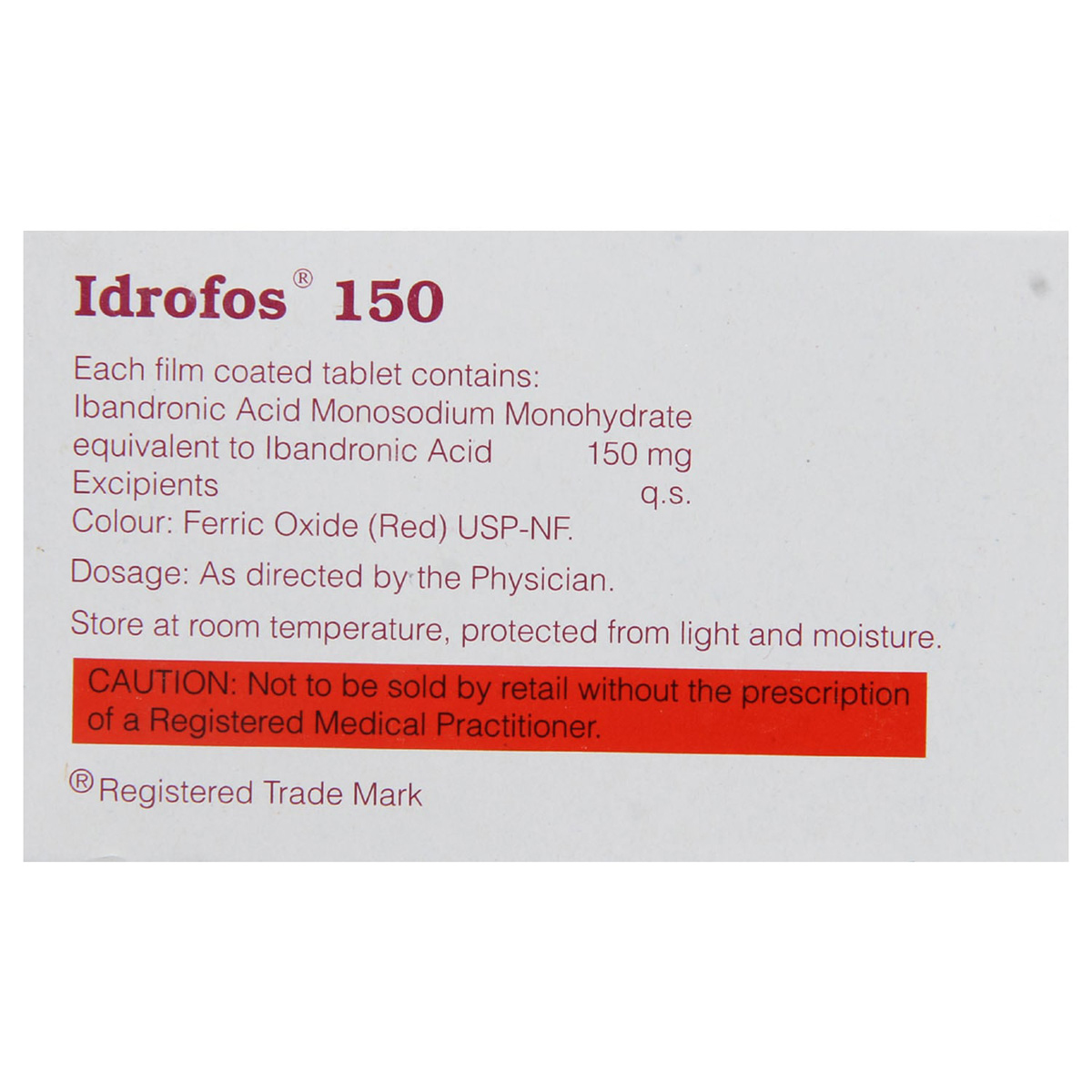 Idrofos 150 Tablet 3's, Pack of 3 TABLETS Idrofos 150 Tablet 3's, Pack of 3 TABLETS