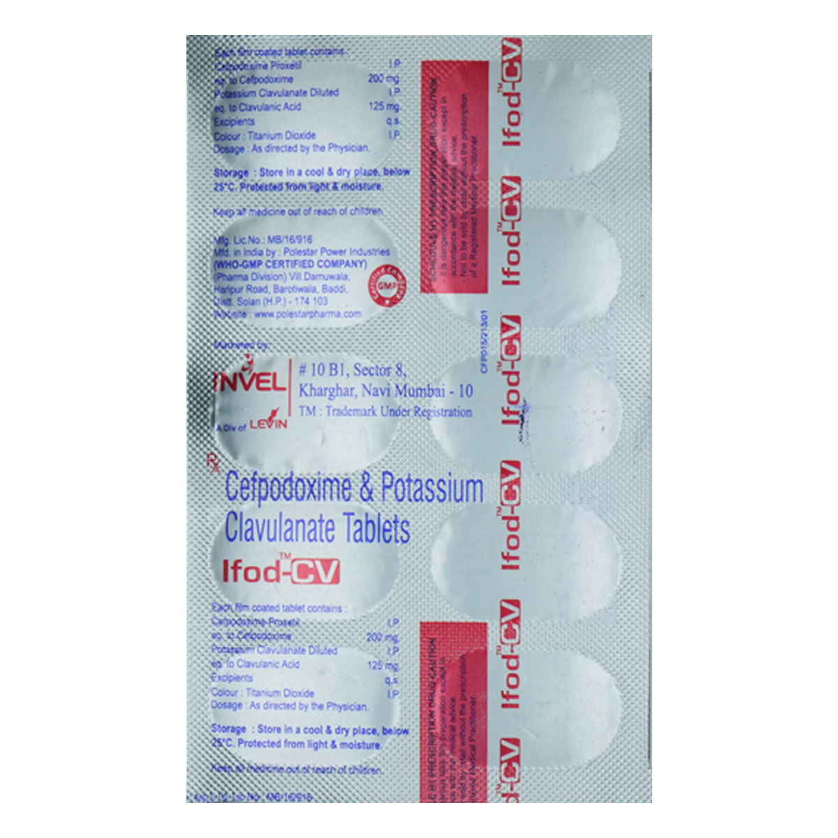 Ifod-CV Tablet 10's, Pack of 10 TabletS Ifod-CV Tablet 10's, Pack of 10 TabletS