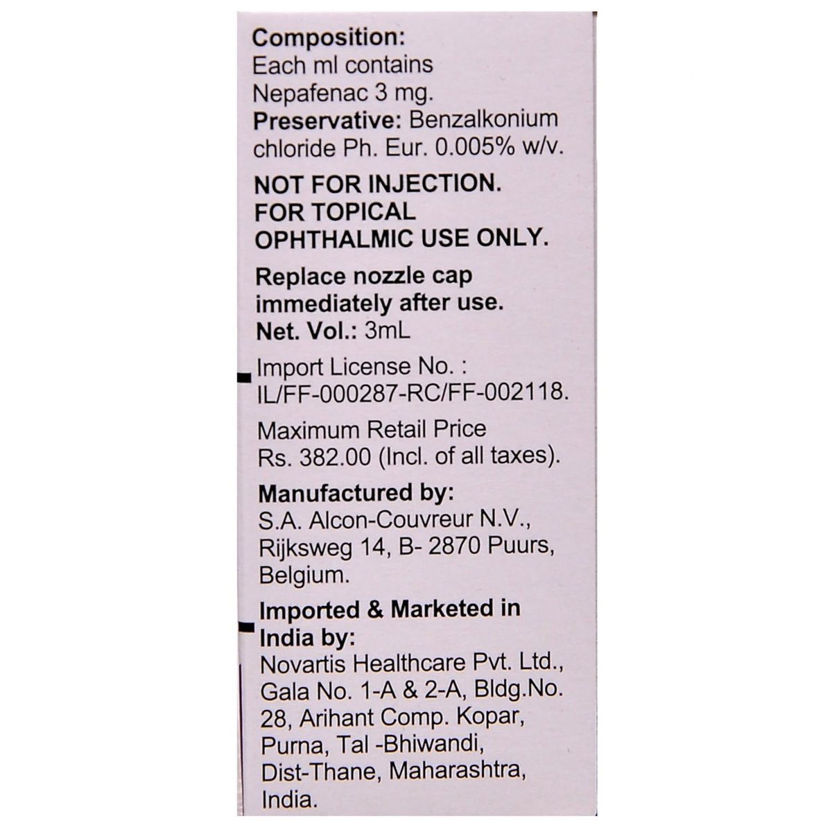 Ilevro Eye Drops 3 ml, Pack of 1 EYE DROPS Ilevro Eye Drops 3 ml, Pack of 1 EYE DROPS