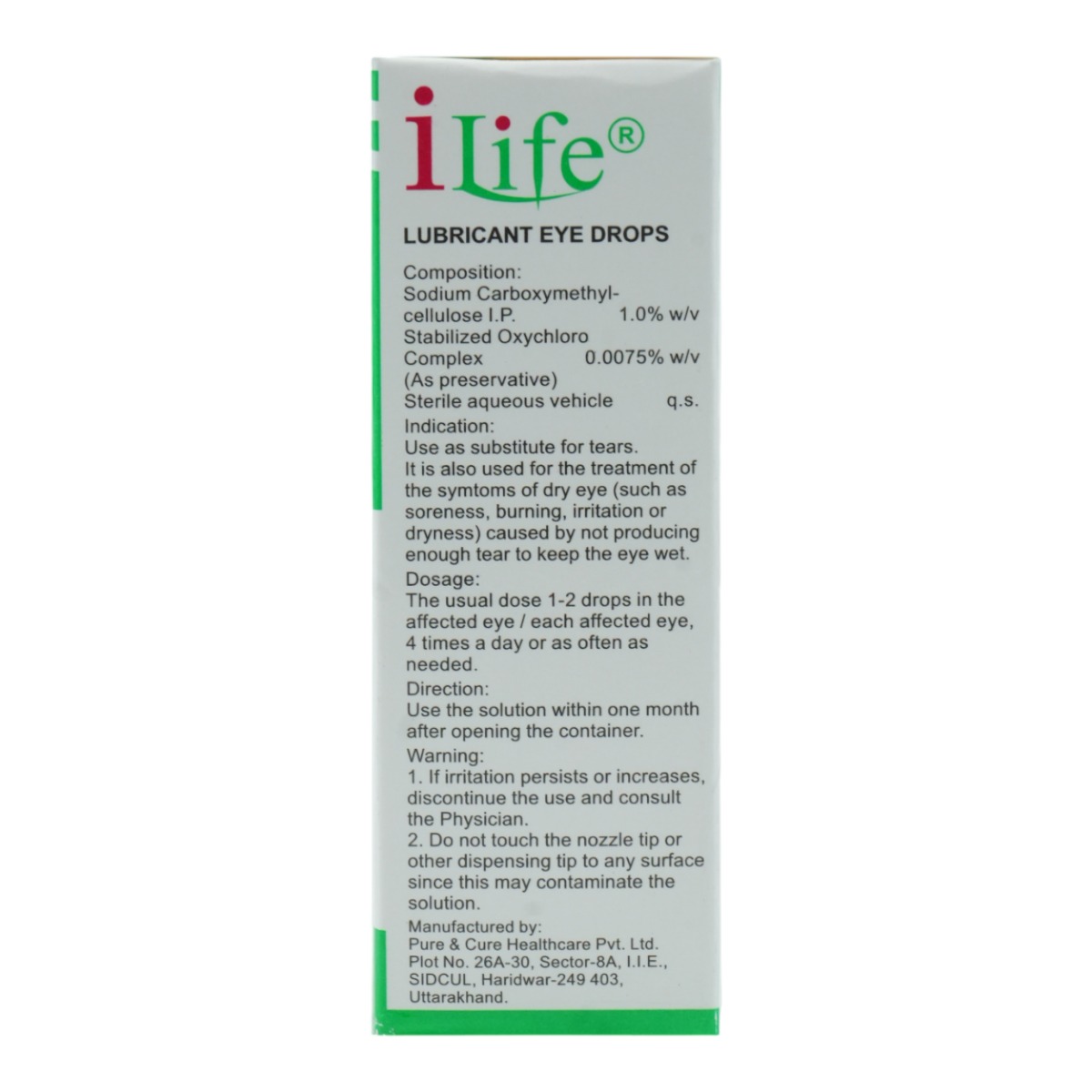 I Life Eye Drop 10 ml, Pack of 1 Eye Drops I Life Eye Drop 10 ml, Pack of 1 Eye Drops