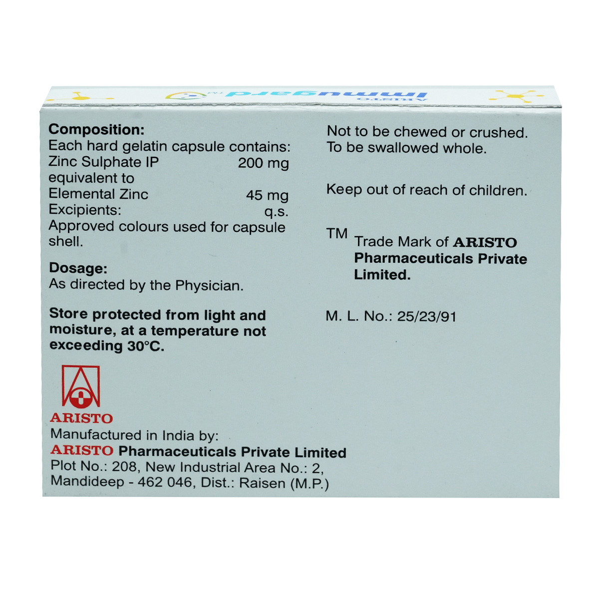 Immugard Capsule 15's, Pack of 15 CAPSULES Immugard Capsule 15's, Pack of 15 CAPSULES