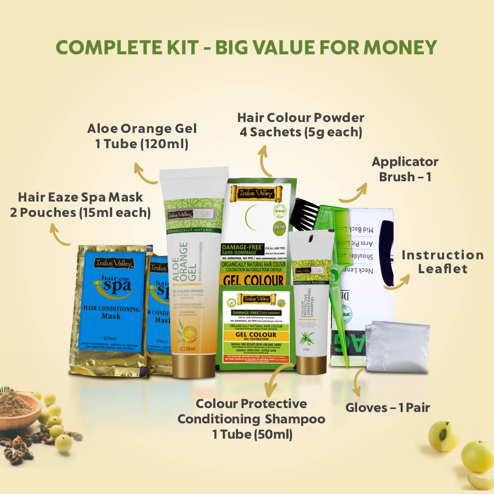 Indus Valley Organically Natural Gel Light Brown 1.0 Hair Color, 200 ml, Pack of 1 Indus Valley Organically Natural Gel Light Brown 1.0 Hair Color, 200 ml, Pack of 1