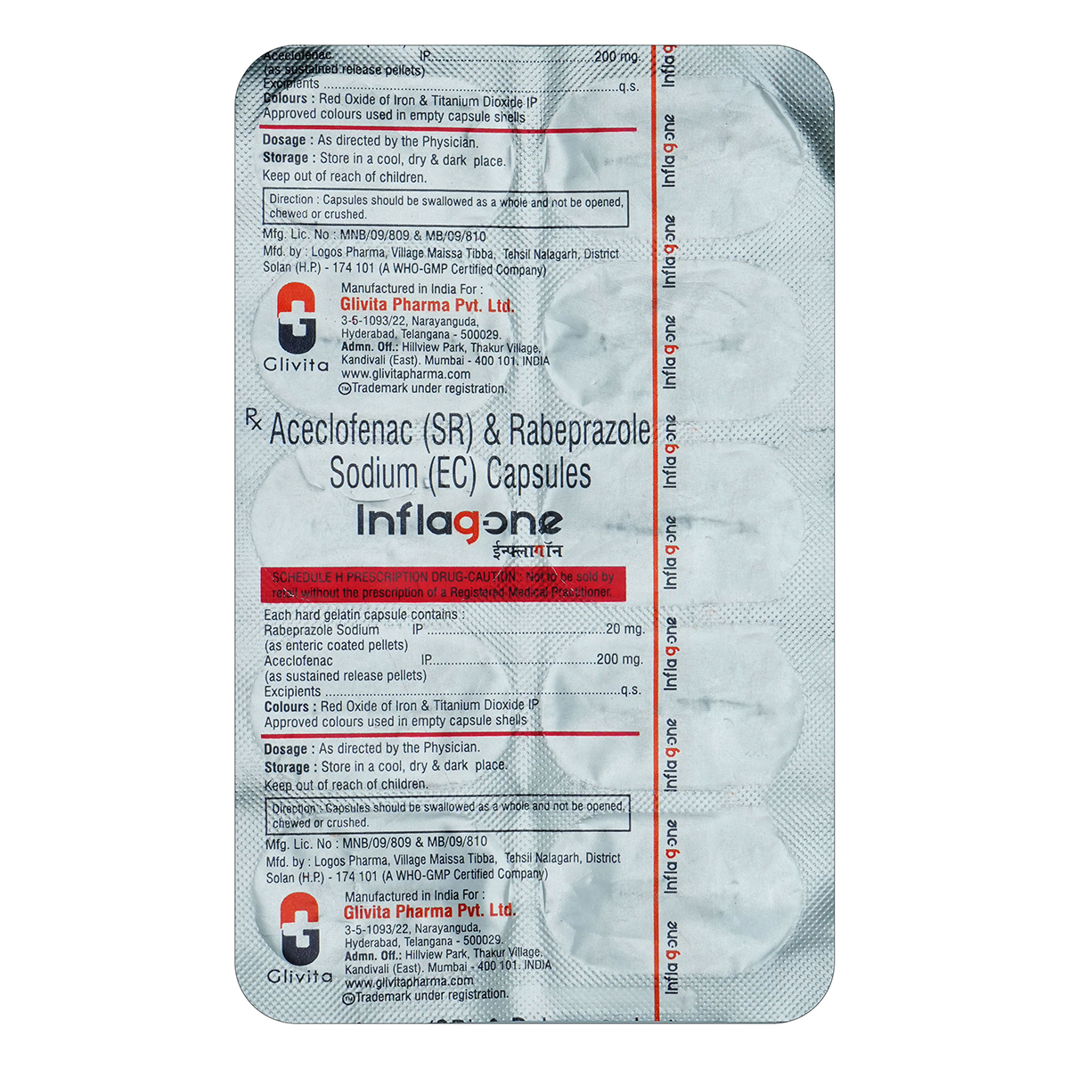 Inflagone Capsule 10's, Pack of 10 Inflagone Capsule 10's, Pack of 10