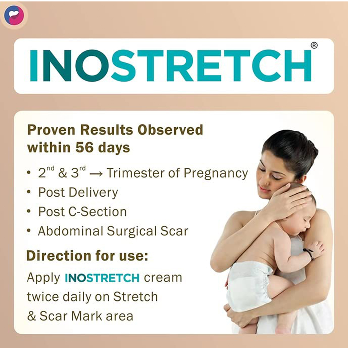 Inostretch Cream 60 gm, Pack of 1 Inostretch Cream 60 gm, Pack of 1