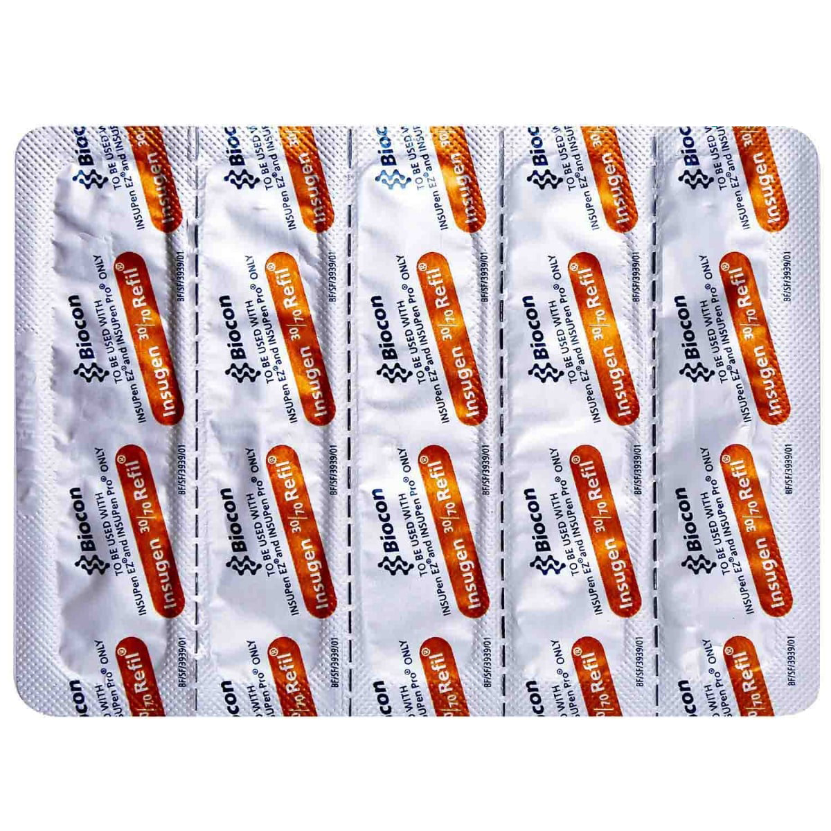 Insugen 30/70 100IU/ml Refil Cartridge 3 ml, Pack of 1 INJECTION Insugen 30/70 100IU/ml Refil Cartridge 3 ml, Pack of 1 INJECTION