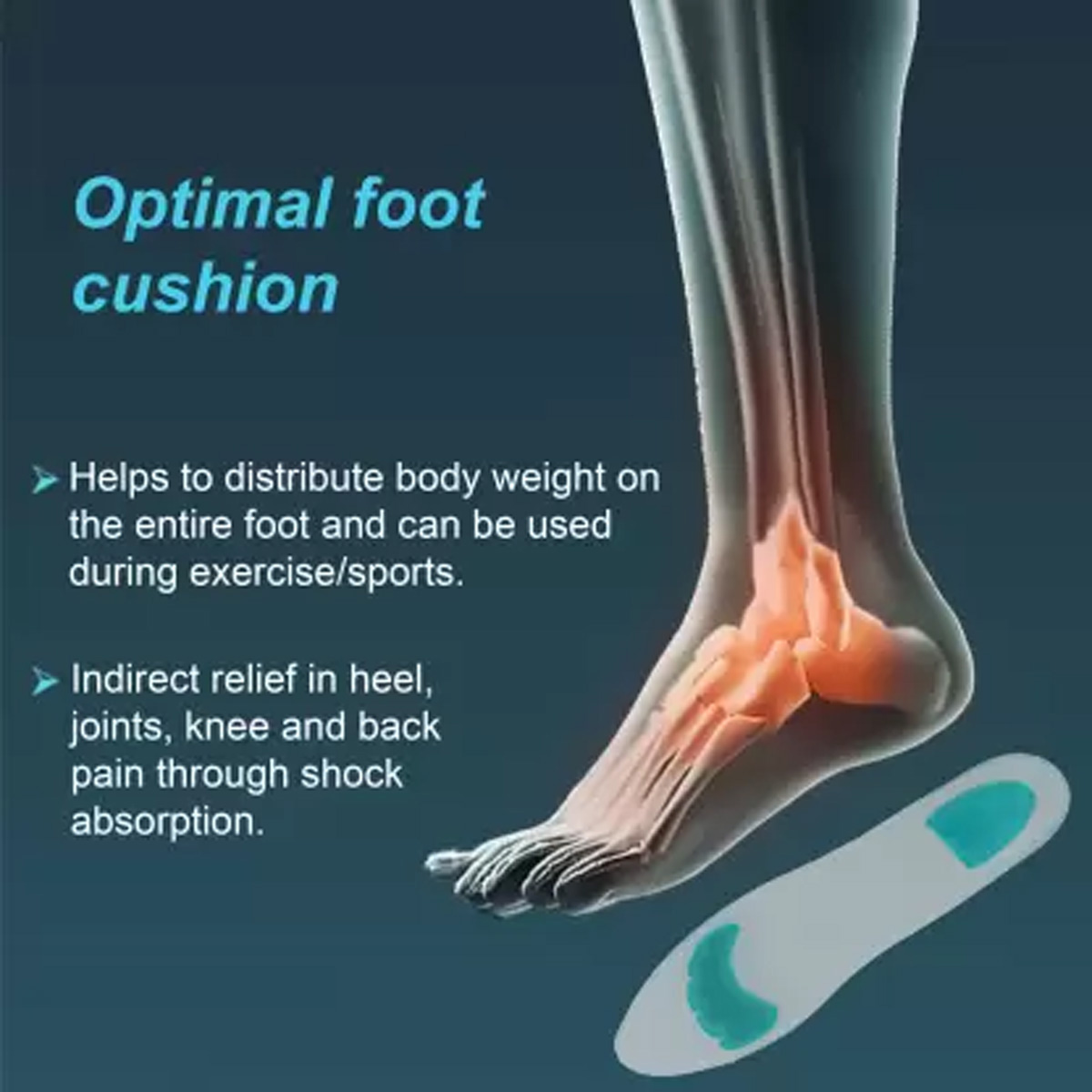 Tynor Insole Full Silicone Large, 1 Pair, Pack of 1 Tynor Insole Full Silicone Large, 1 Pair, Pack of 1