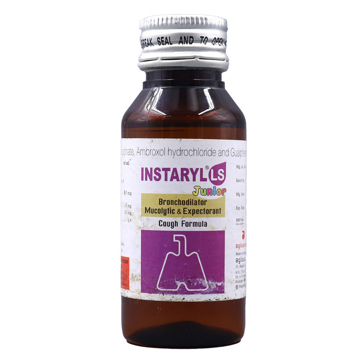 Instaryl LS Junior Expectorant 60 ml, Pack of 1 Expectorant Instaryl LS Junior Expectorant 60 ml, Pack of 1 Expectorant