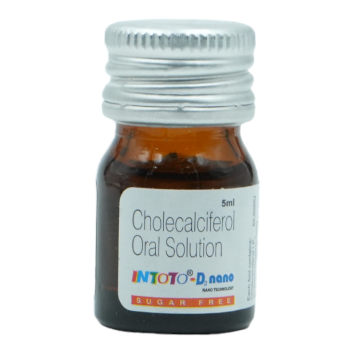 Intoto-D3 Nano 60K Sugar Free Oral Solution 5 ml, Pack of 1 Intoto-D3 Nano 60K Sugar Free Oral Solution 5 ml, Pack of 1