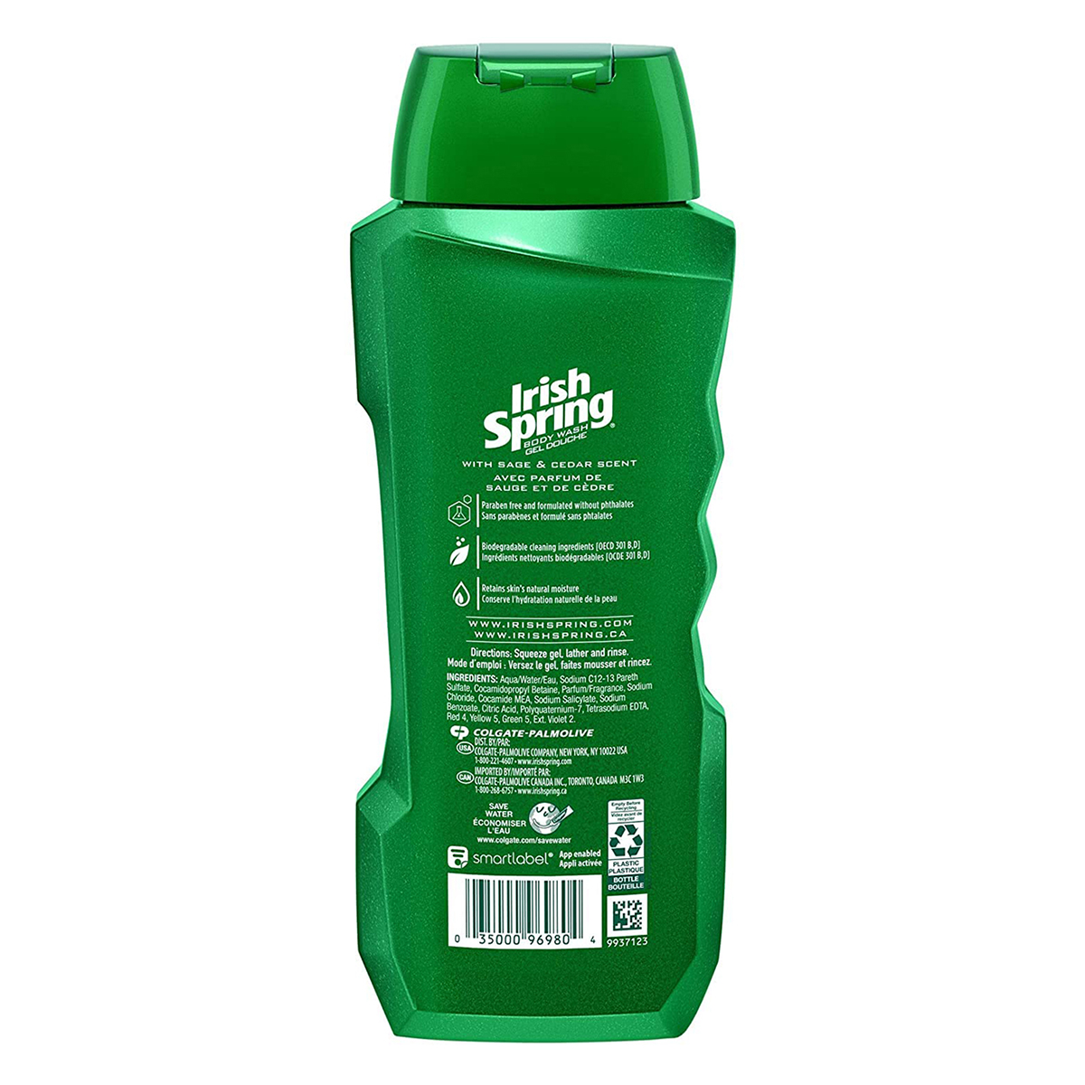 Irish Spring Sage & Cedar Face Body Wash 532 ml | Cleanses & Moistures | 24 Hrs Deodrant Protection, Pack of 1 Irish Spring Sage & Cedar Face Body Wash 532 ml | Cleanses & Moistures | 24 Hrs Deodrant Protection, Pack of 1