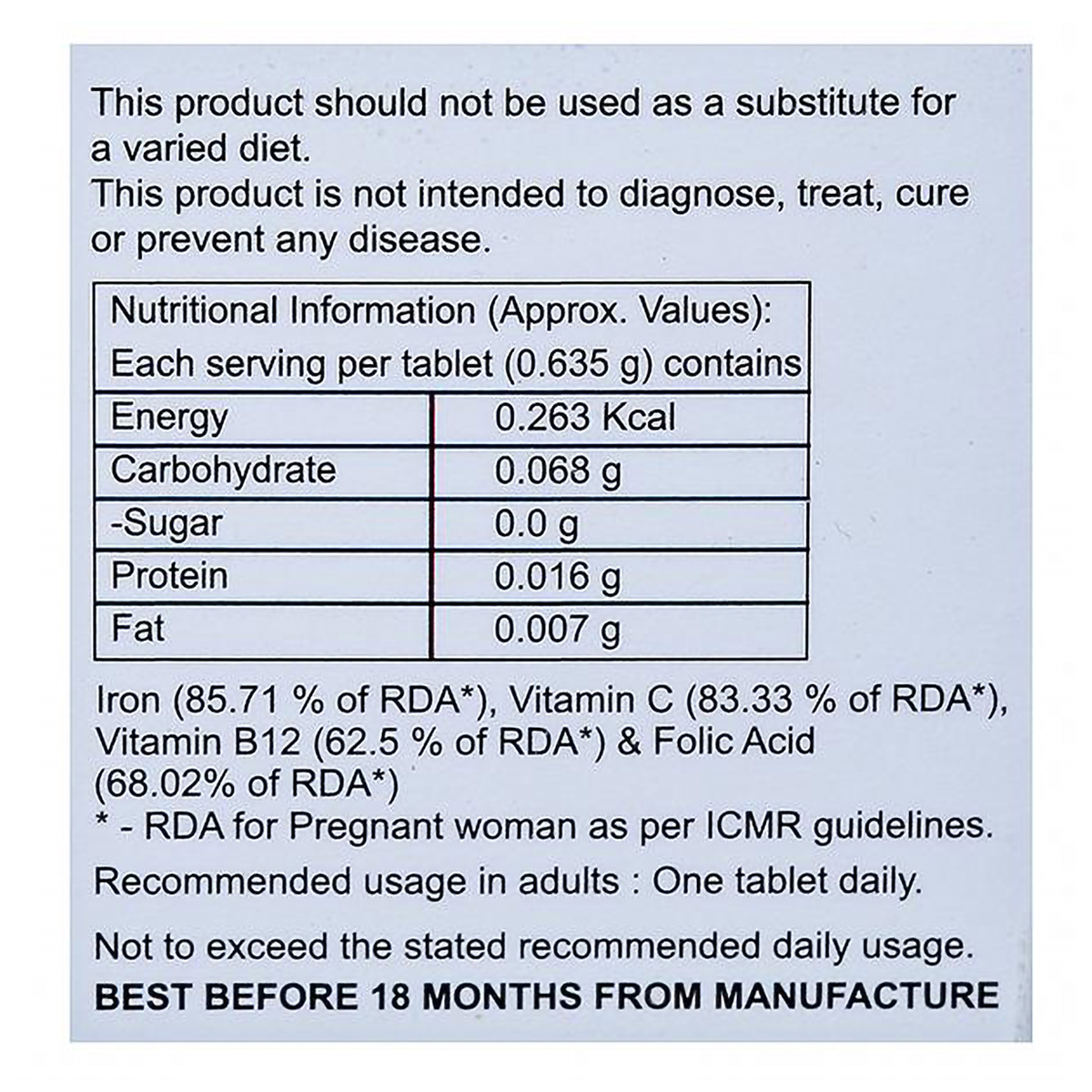 Ironergy Tablet 10's, Pack of 10 Ironergy Tablet 10's, Pack of 10