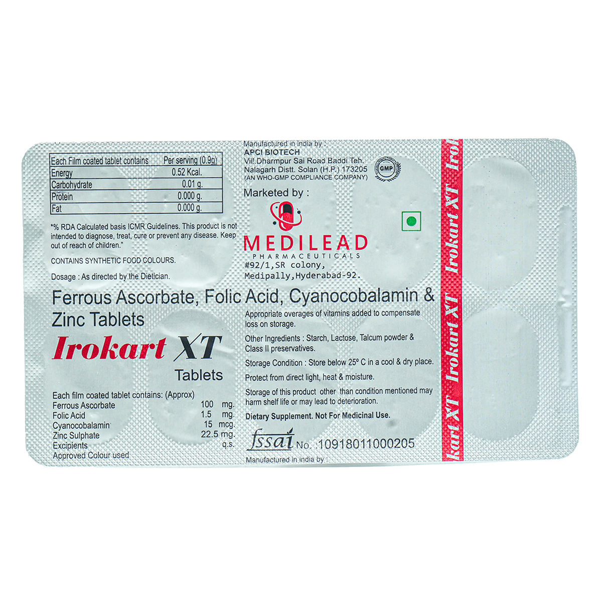 Irokart-XT Tablet 10's Irokart-XT Tablet 10's