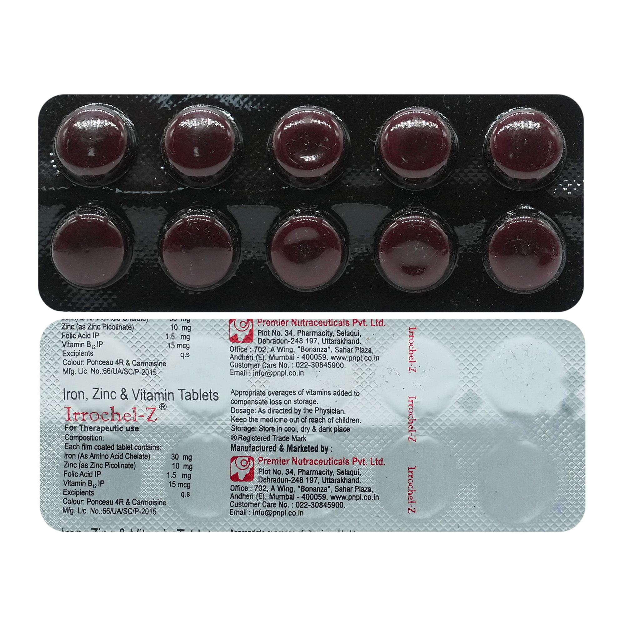 Buy Irrochel-Z Tablet 10's Online