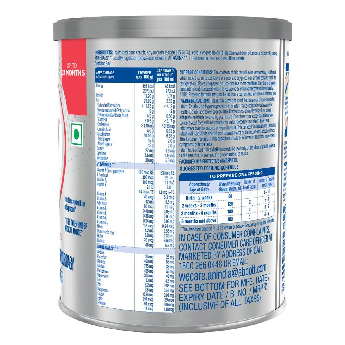 Similac Isomil Soy Infant Formula Powder for Up to 24 Months Kids, 400 gm, Pack of 1 Similac Isomil Soy Infant Formula Powder for Up to 24 Months Kids, 400 gm, Pack of 1