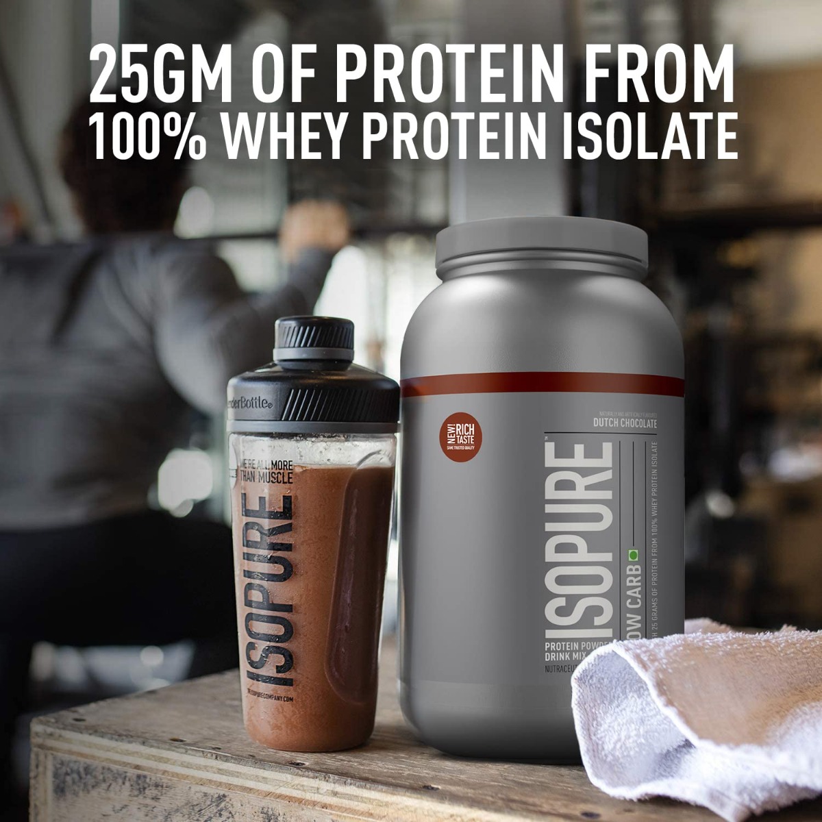 Isopure Low Carb 100% Whey Protein Isolate Dutch Chocolate Flavour Powder, 2.20 lb, Pack of 1 Isopure Low Carb 100% Whey Protein Isolate Dutch Chocolate Flavour Powder, 2.20 lb, Pack of 1