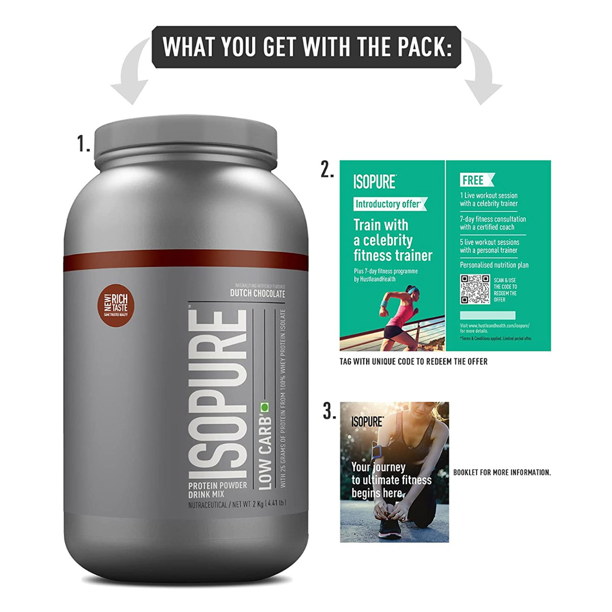 Isopure Low Carb 100% Whey Protein Isolate Dutch Chocolate Flavour Powder, 4.41 lb, Pack of 1 Isopure Low Carb 100% Whey Protein Isolate Dutch Chocolate Flavour Powder, 4.41 lb, Pack of 1