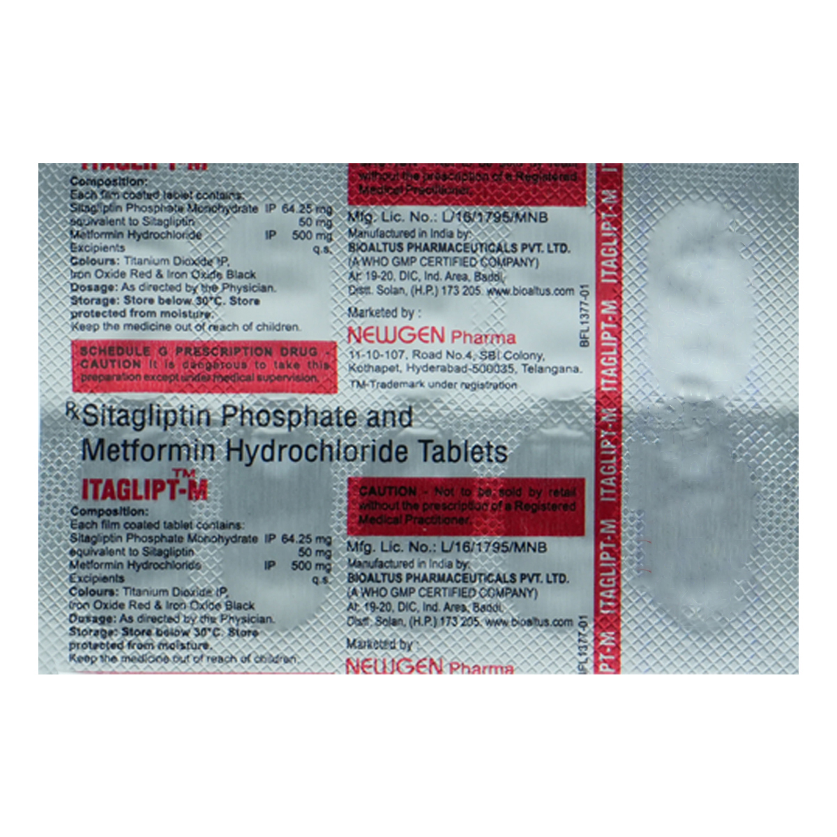 Itaglipt-M Tablet 10's, Pack of 10 Itaglipt-M Tablet 10's, Pack of 10