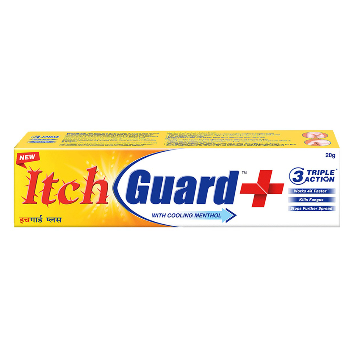 Itch Guard+ Cream 20 gm | Terbinafine With Cooling Menthol | With 3 Triple Action | Kills Fungus & Stop Its Further Spread, Pack of 1 Itch Guard+ Cream 20 gm | Terbinafine With Cooling Menthol | With 3 Triple Action | Kills Fungus & Stop Its Further Spread, Pack of 1