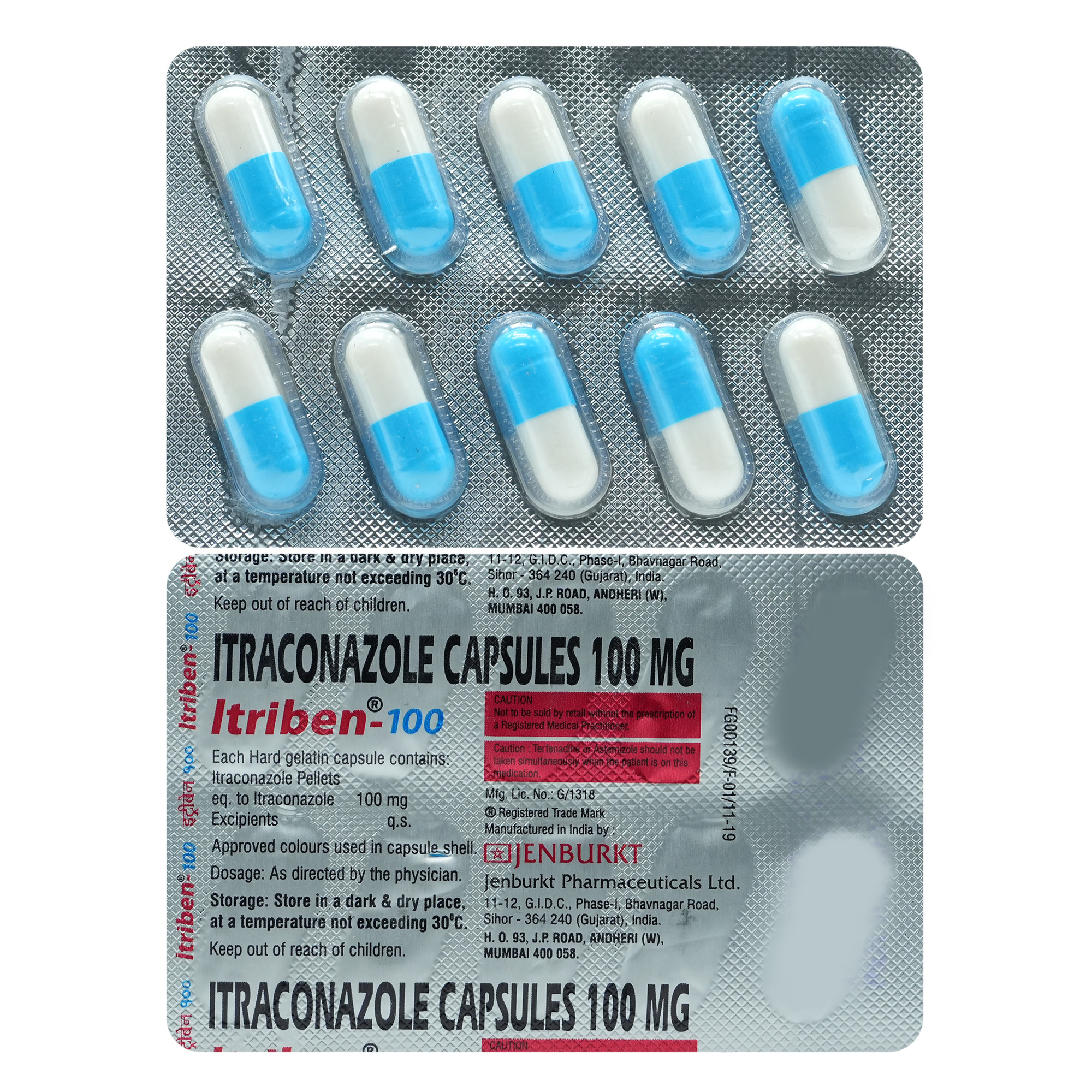 Itriben-100 Capsule 10's, Pack of 10 CapsuleS Itriben-100 Capsule 10's, Pack of 10 CapsuleS