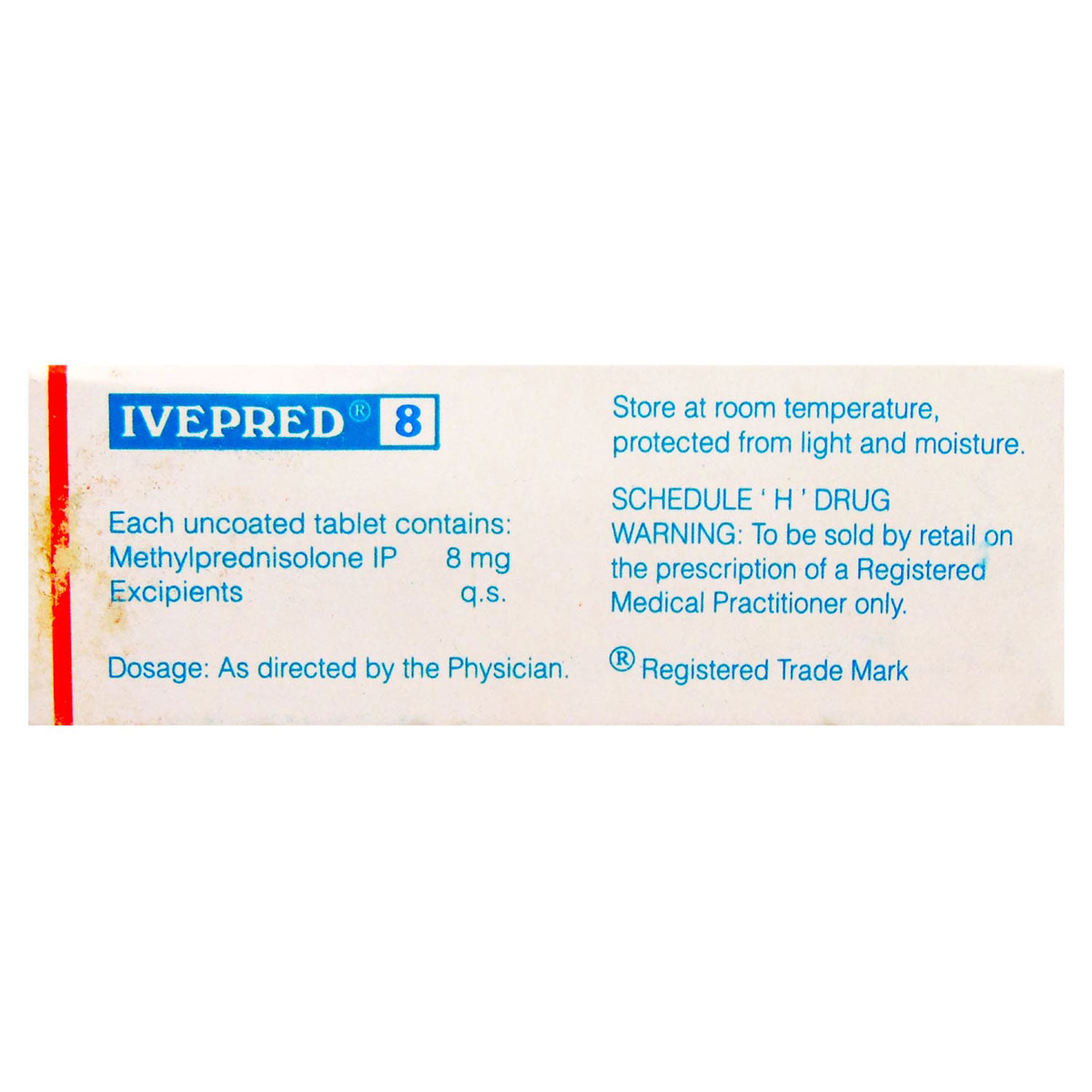Ivepred 8 Tablet 10's, Pack of 10 TABLETS Ivepred 8 Tablet 10's, Pack of 10 TABLETS