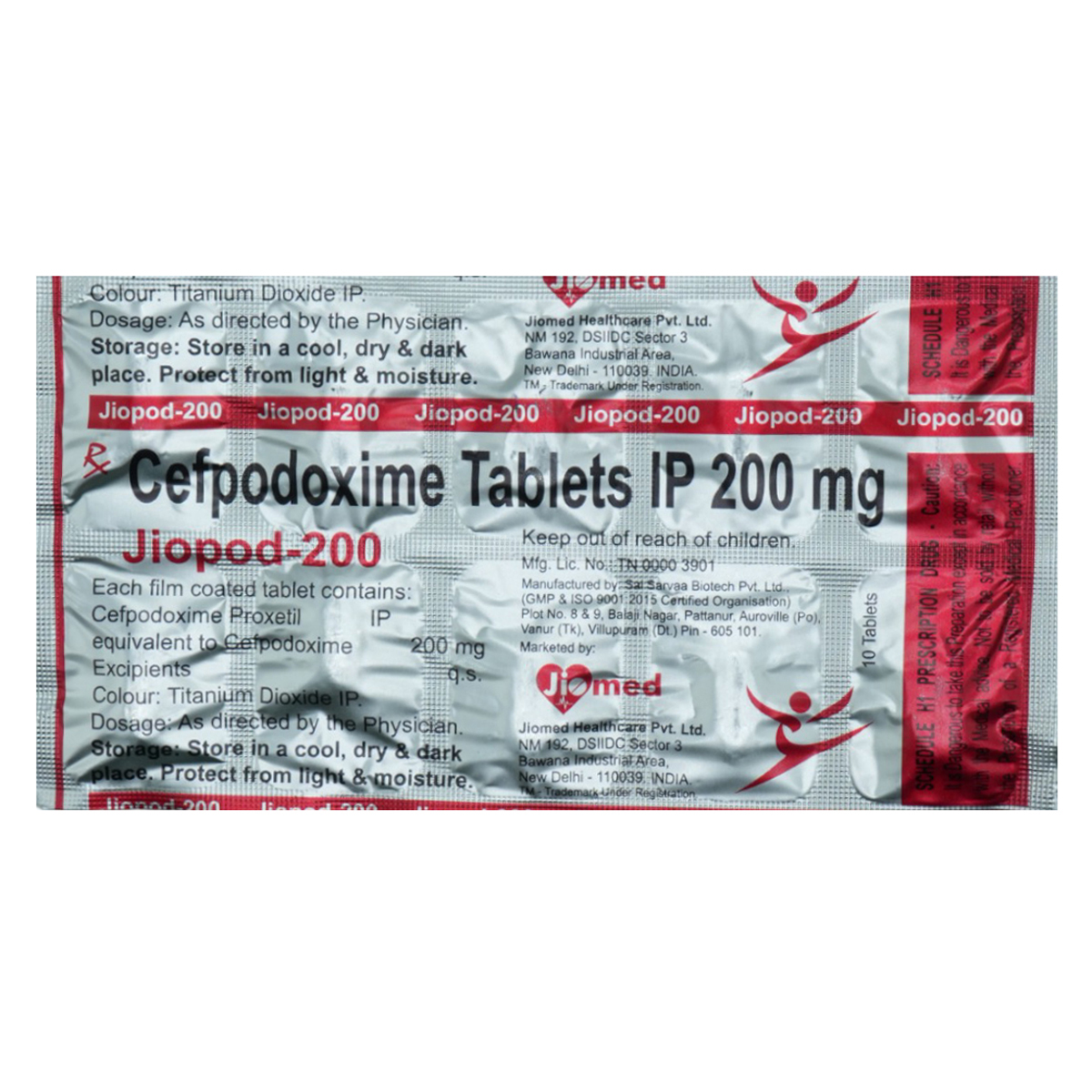 Jiopod-200 Tablet 10's, Pack of 10 TabletS Jiopod-200 Tablet 10's, Pack of 10 TabletS