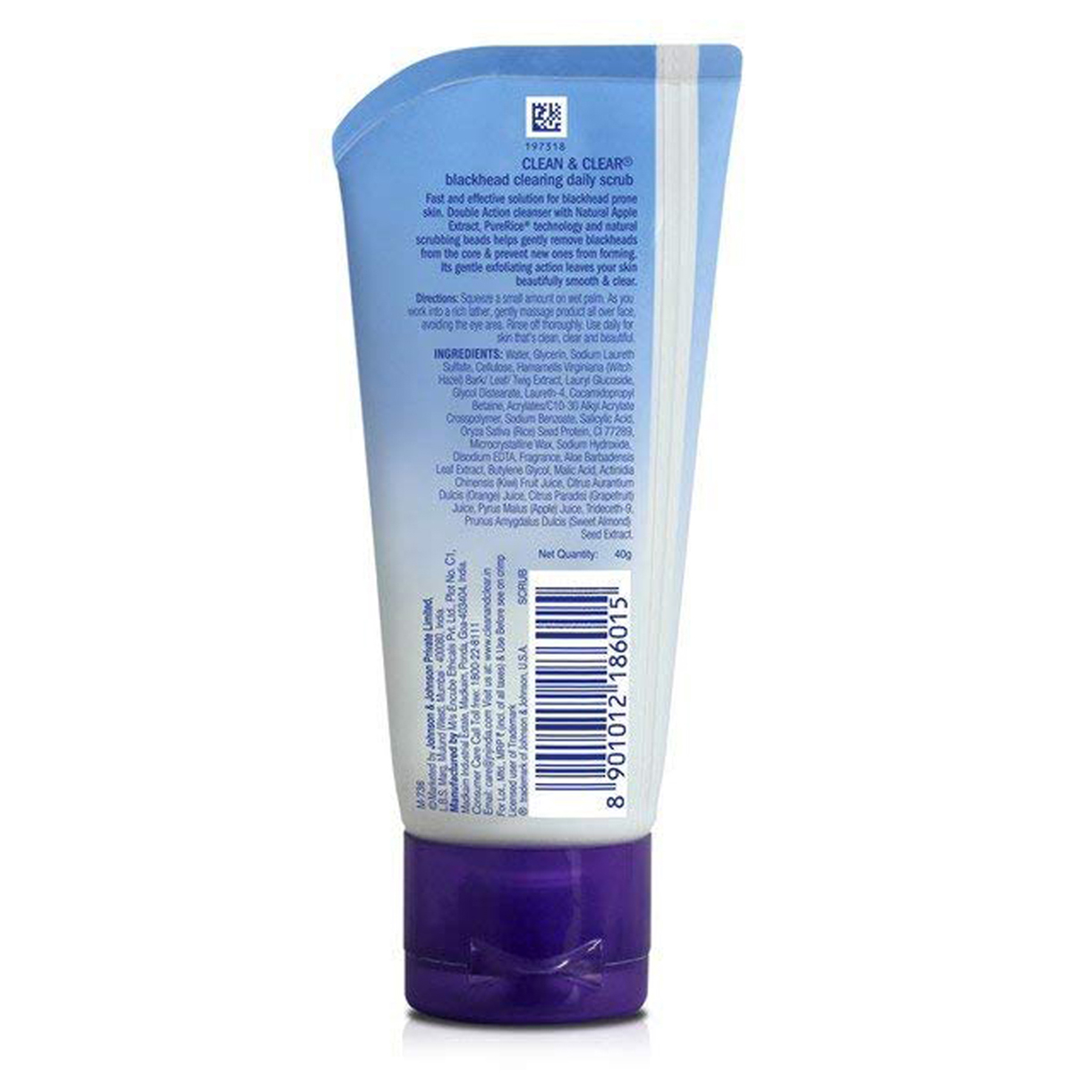 Clean & Clear Blackhead Clearing Daily Scrub 40 gm | Natural Apple Extract & Pure Rice Technology | Gentle Exfoliates | Removes Blackhead | Oil Free | For Smooth & Clear Skin | For Oily Skin, Normal Skin, Dry Skin, Pimple Prone Skin, Sensitive Skin, Pack of 1 Clean & Clear Blackhead Clearing Daily Scrub 40 gm | Natural Apple Extract & Pure Rice Technology | Gentle Exfoliates | Removes Blackhead | Oil Free | For Smooth & Clear Skin | For Oily Skin, Normal Skin, Dry Skin, Pimple Prone Skin, Sensitive Skin, Pack of 1