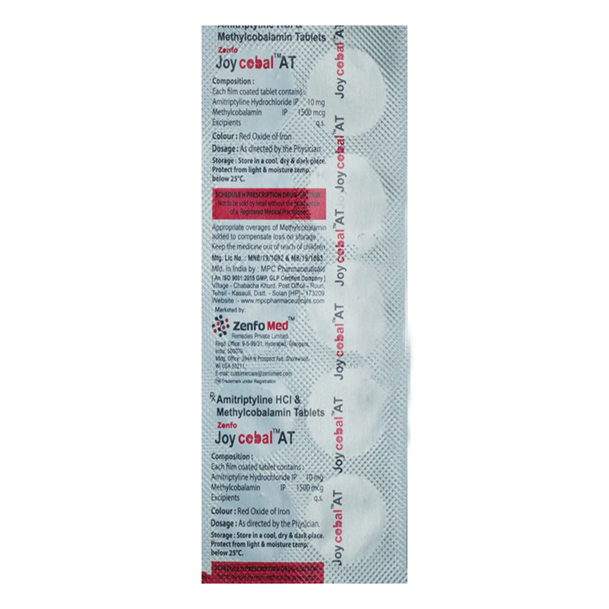 Joycobal AT Tablet 10's, Pack of 10 TabletS Joycobal AT Tablet 10's, Pack of 10 TabletS