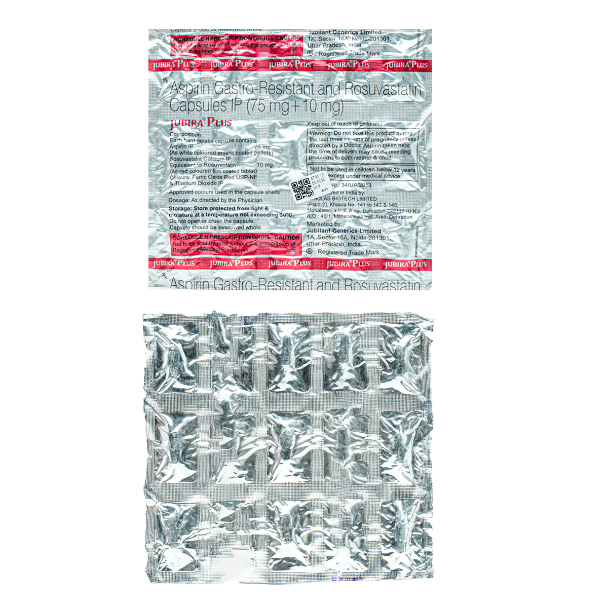 Jubira Plus 75 mg/10 mg Capsule 15's, Pack of 15 CAPSULES Jubira Plus 75 mg/10 mg Capsule 15's, Pack of 15 CAPSULES