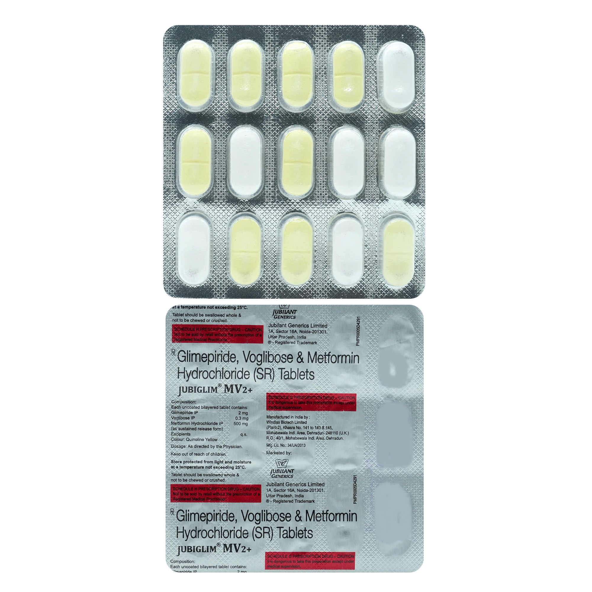 Jubiglim MV2+ Tablet 15's, Pack of 15 TABLETS Jubiglim MV2+ Tablet 15's, Pack of 15 TABLETS