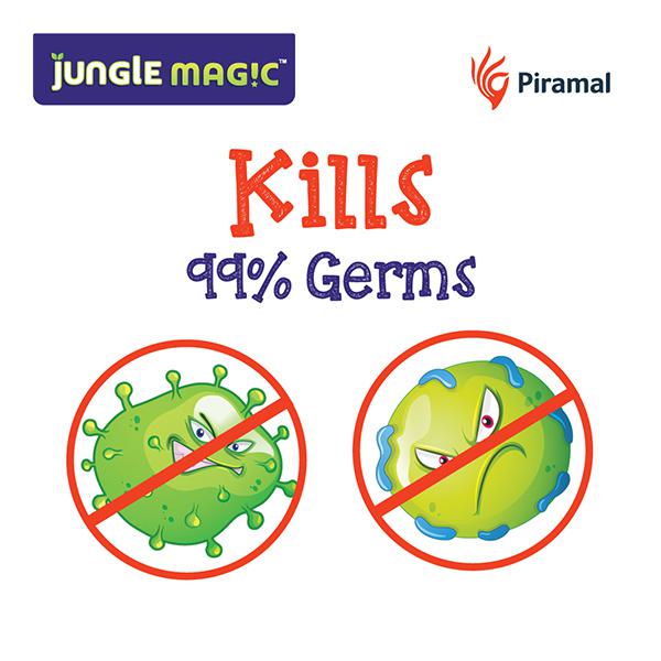 Jungle Magic Kids Hand Sanitiz Dino 50ml, Pack of 1 Jungle Magic Kids Hand Sanitiz Dino 50ml, Pack of 1